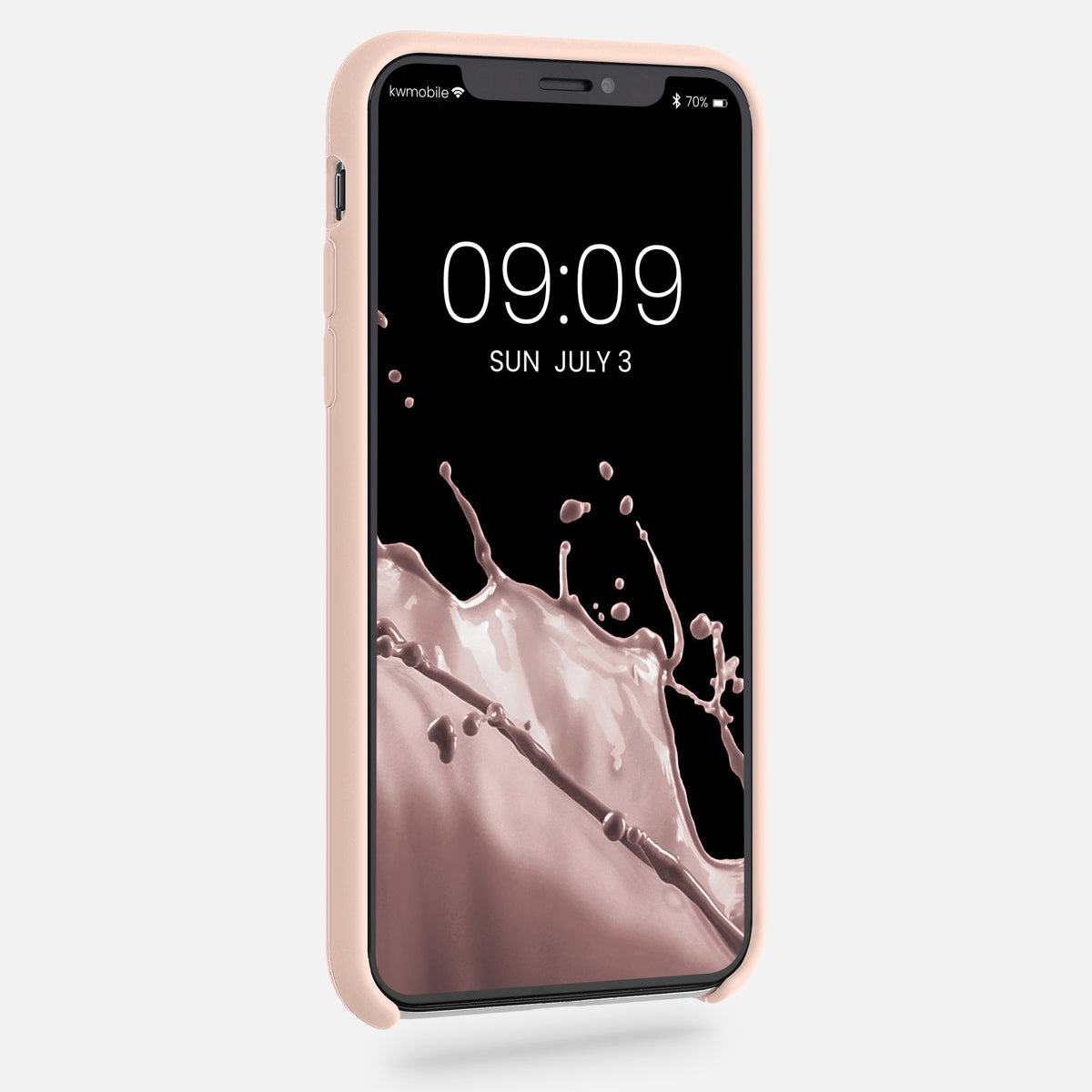 kwmobile Case for Apple iPhone X - Silicone Phone Cover - Wireless Charging Protective Case