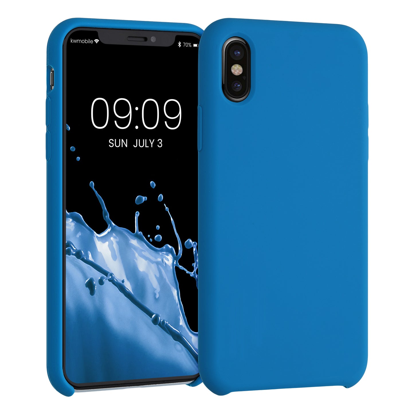 kwmobile Case for Apple iPhone X - Silicone Phone Cover - Wireless Charging Protective Case