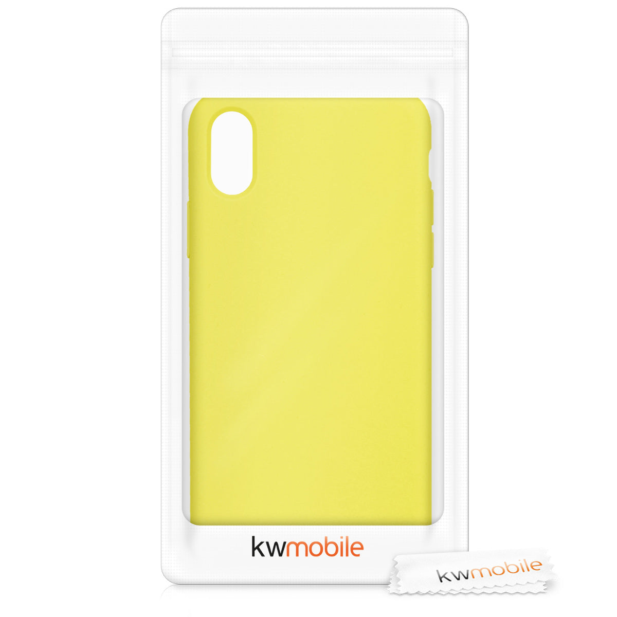 kwmobile Case for Apple iPhone X - Silicone Phone Cover - Wireless Charging Protective Case