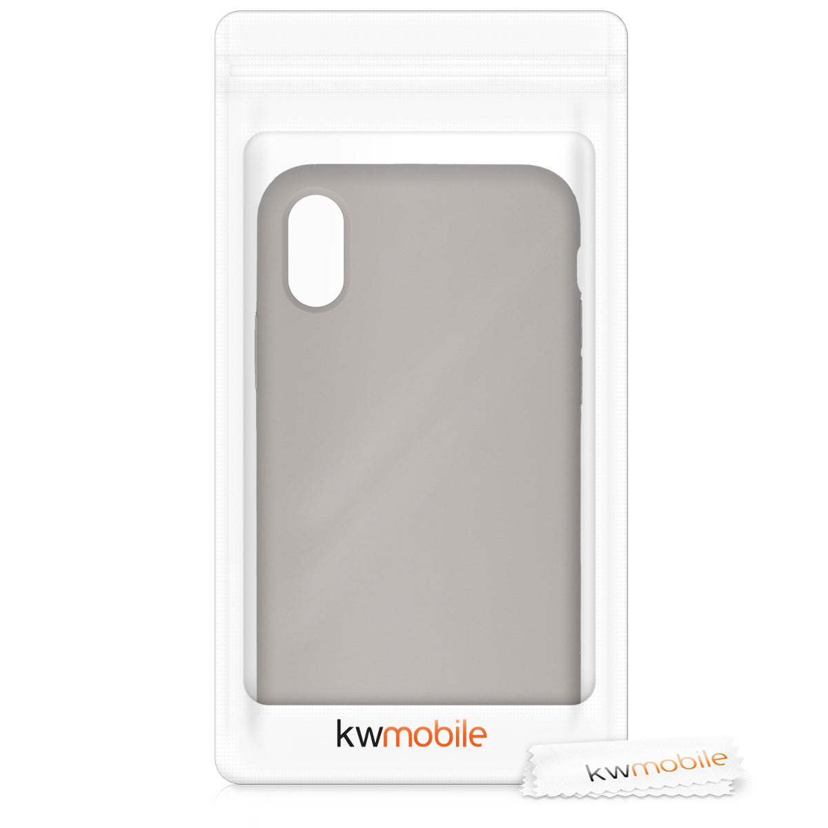 kwmobile Case for Apple iPhone X - Silicone Phone Cover - Wireless Charging Protective Case