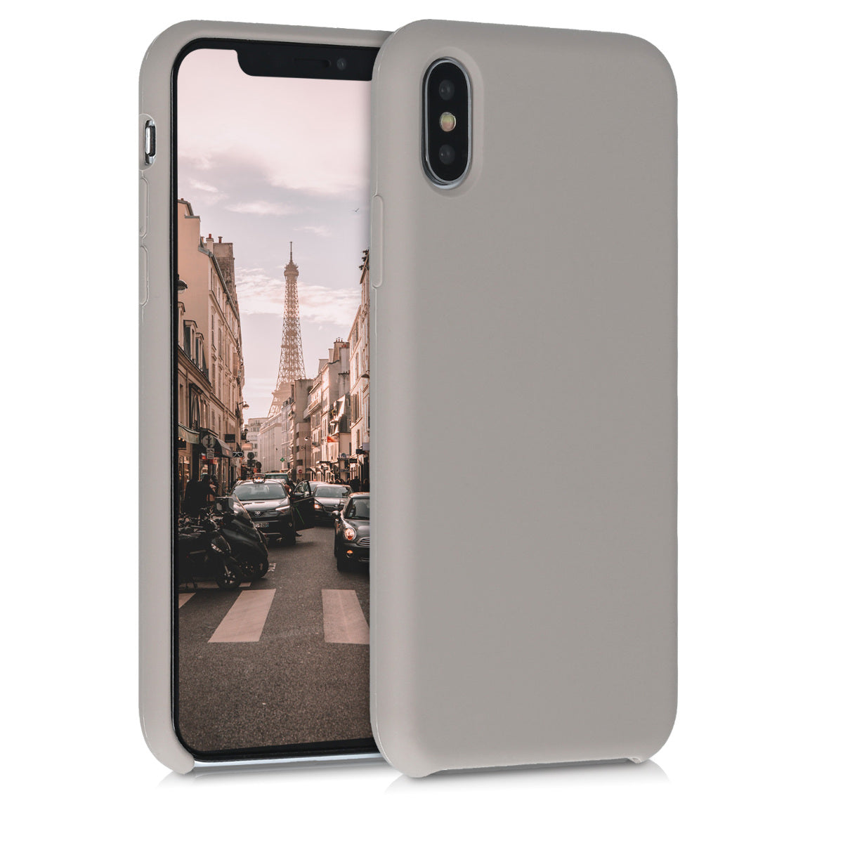 kwmobile Case for Apple iPhone X - Silicone Phone Cover - Wireless Charging Protective Case