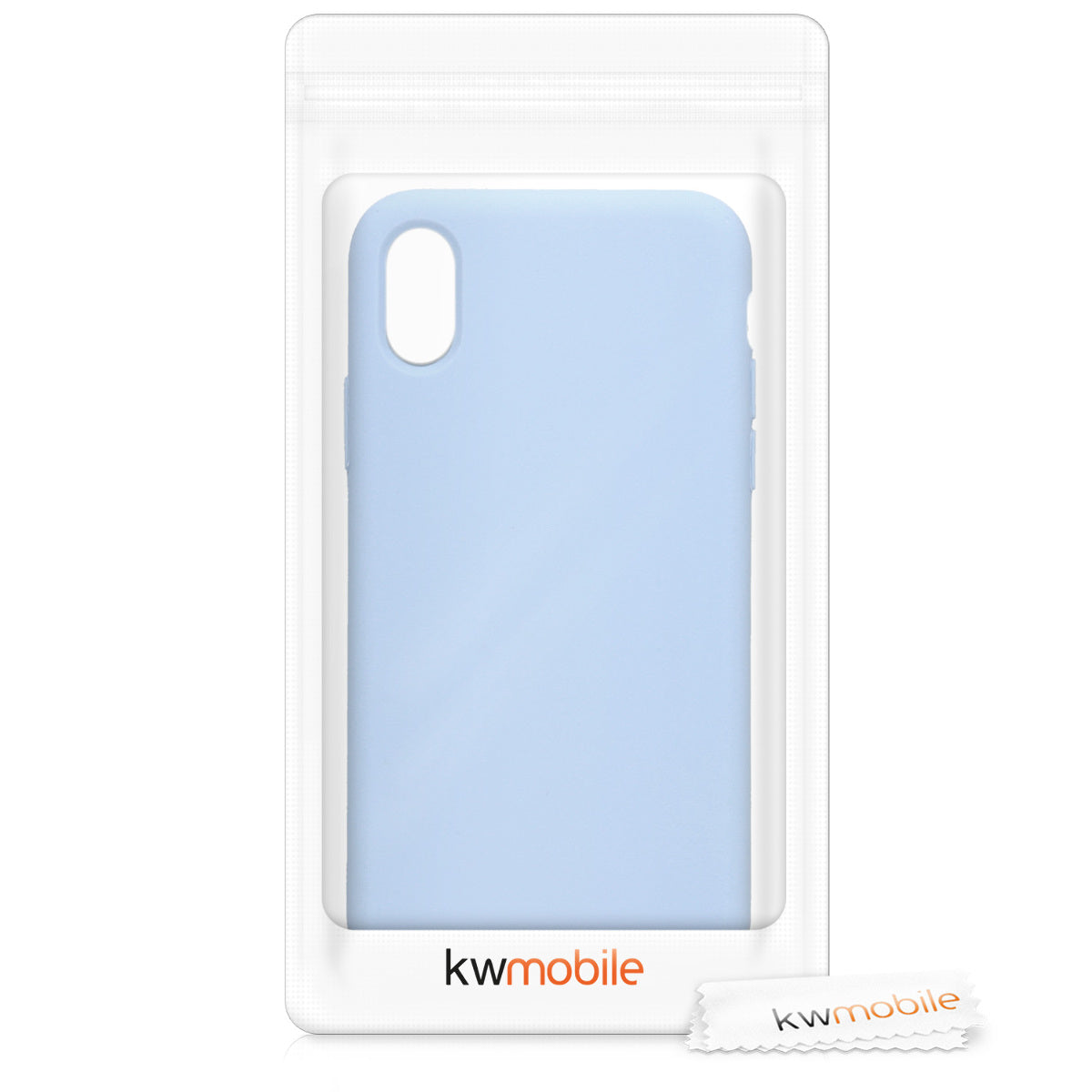 kwmobile Case for Apple iPhone X - Silicone Phone Cover - Wireless Charging Protective Case
