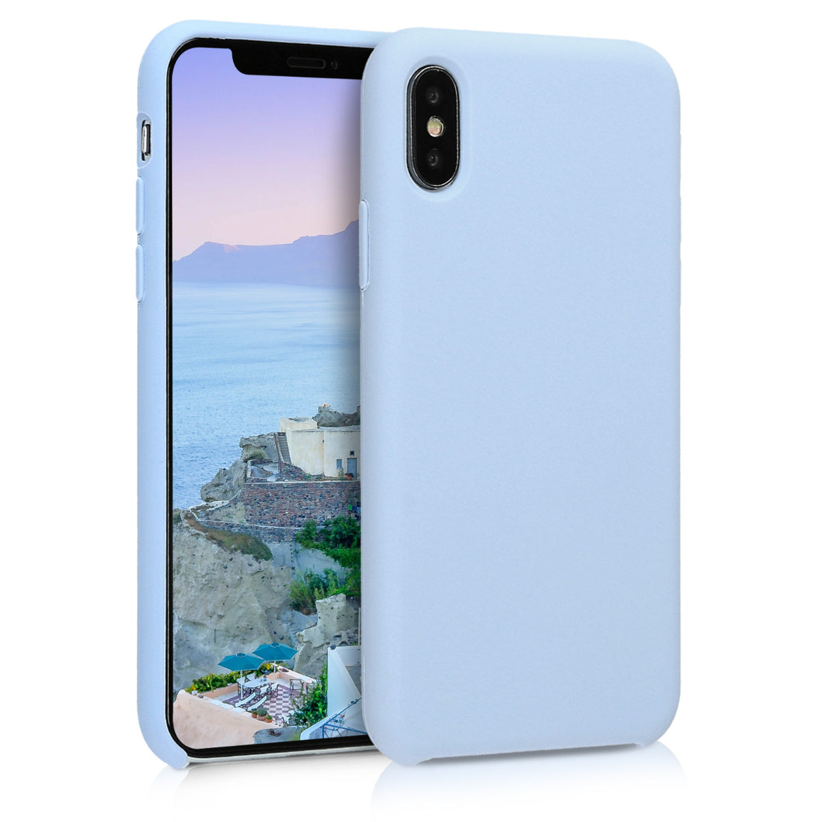 kwmobile Case for Apple iPhone X - Silicone Phone Cover - Wireless Charging Protective Case