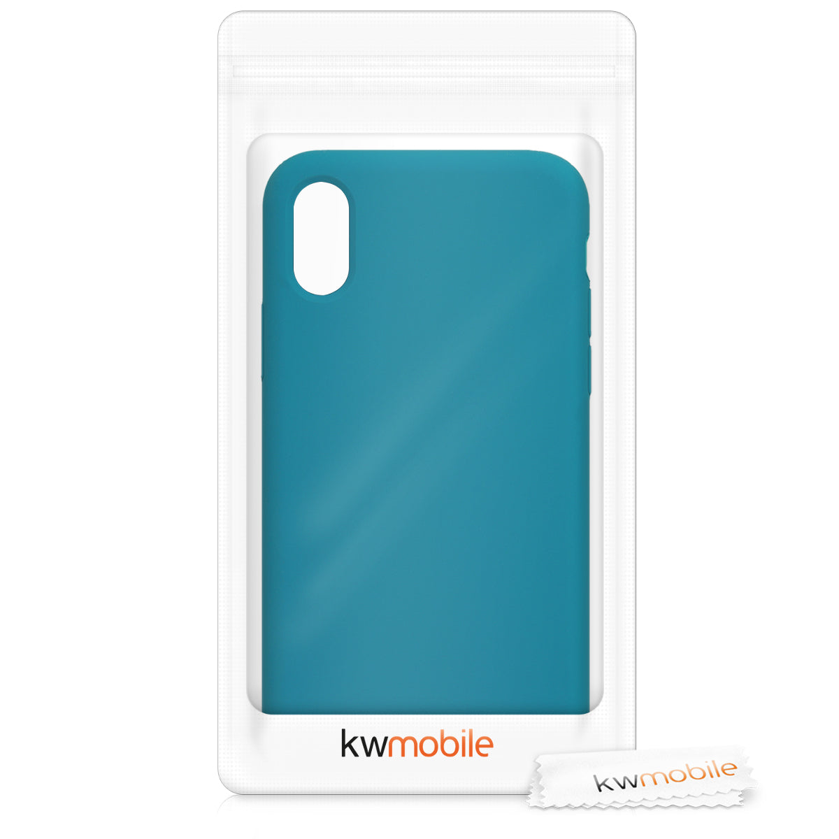 kwmobile Case for Apple iPhone X - Silicone Phone Cover - Wireless Charging Protective Case