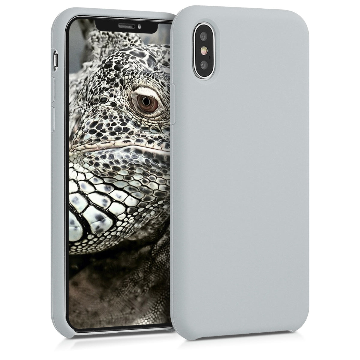 kwmobile Case for Apple iPhone X - Silicone Phone Cover - Wireless Charging Protective Case