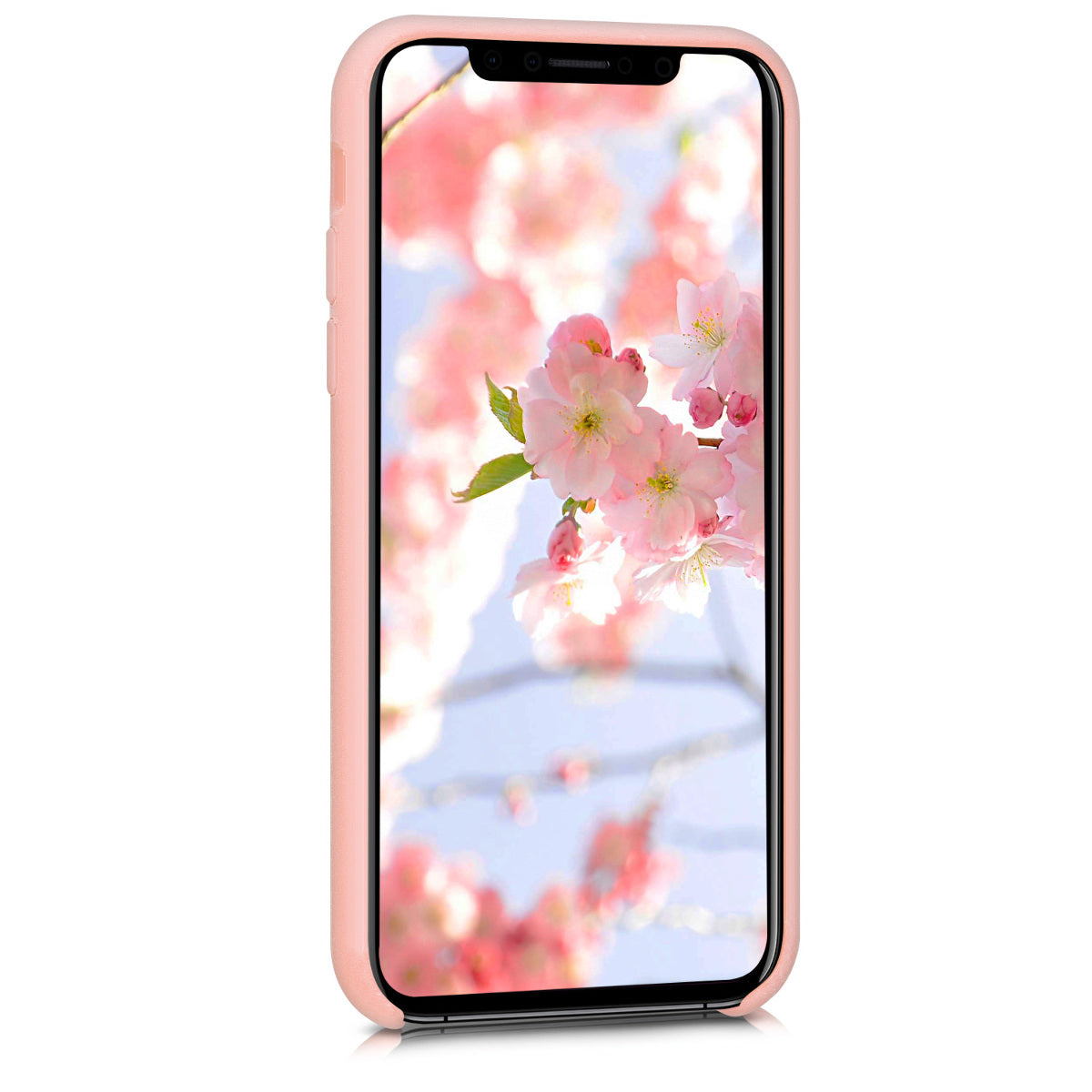 kwmobile Case for Apple iPhone X - Silicone Phone Cover - Wireless Charging Protective Case