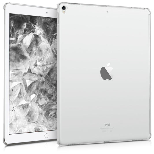 kwmobile Hülle kompatibel mit Apple iPad Pro 12,9" (2015 / 2017) - Tablet Cover - Tab Case Silikon Schutzhülle in Transparent Transparent  