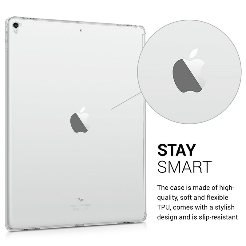 kwmobile Case Compatible with Apple iPad Pro 12.9" (2015 / 2017) - Tablet Cover - Tab Case Silicone Protective Case