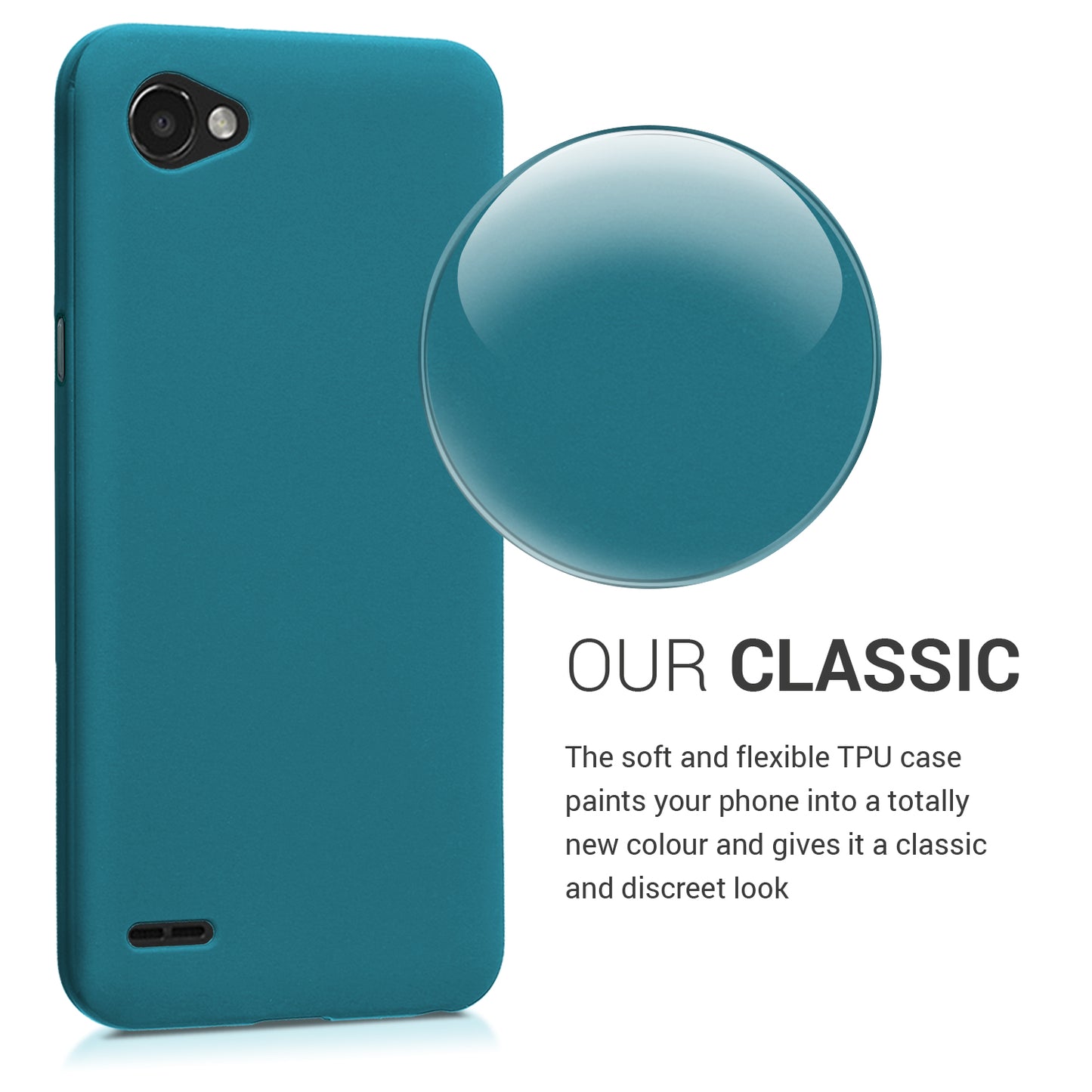 kwmobile Phone Case for LG Q6 / Q6+ - Wireless Charging - Protective Cover