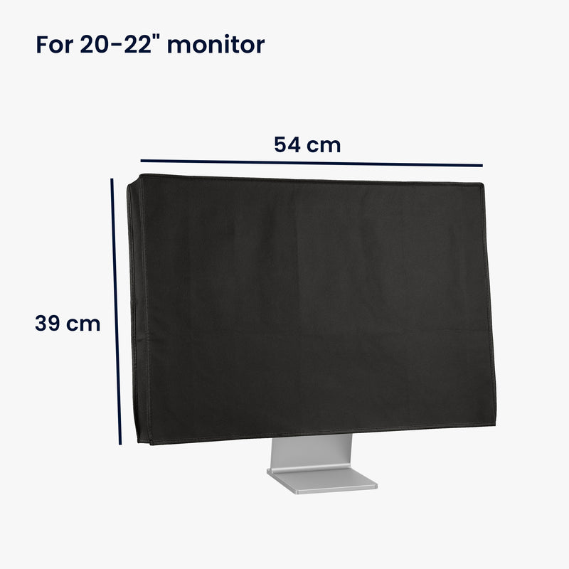 kwmobile Monitor Cover compatible with 20-22" Monitor - PC Display Dust Cover - Computer Screen Case