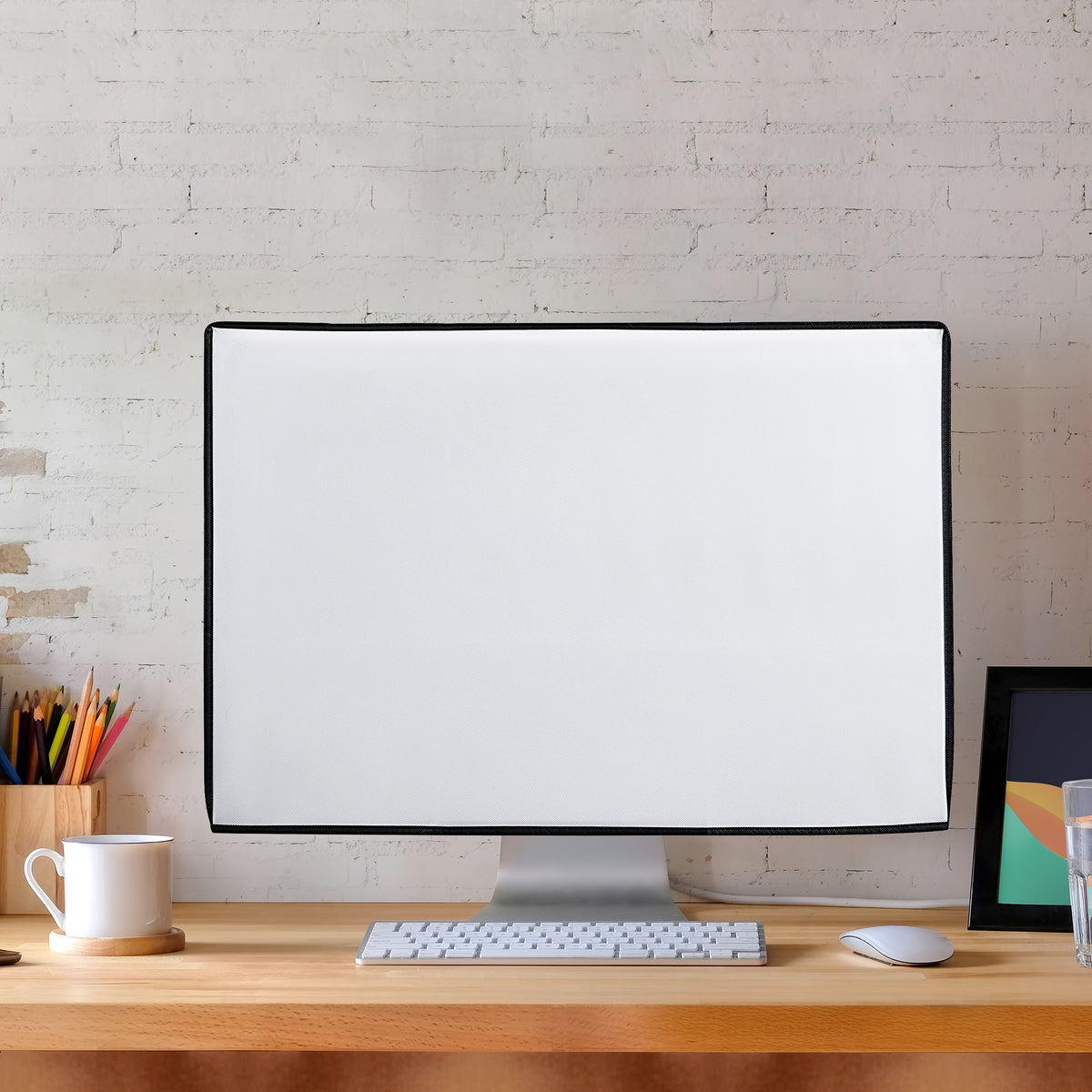 kwmobile Monitor Cover compatible with 20-22" Monitor - PC Display Dust Cover - Computer Screen Case