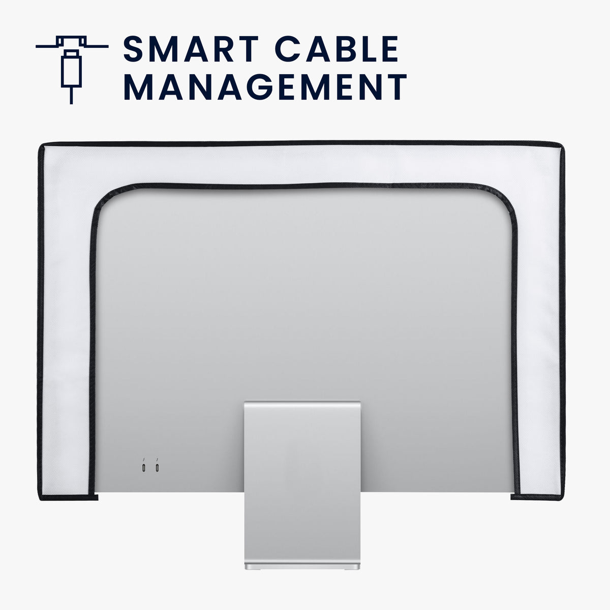 kwmobile Monitor Cover compatible with 20-22" Monitor - PC Display Dust Cover - Computer Screen Case