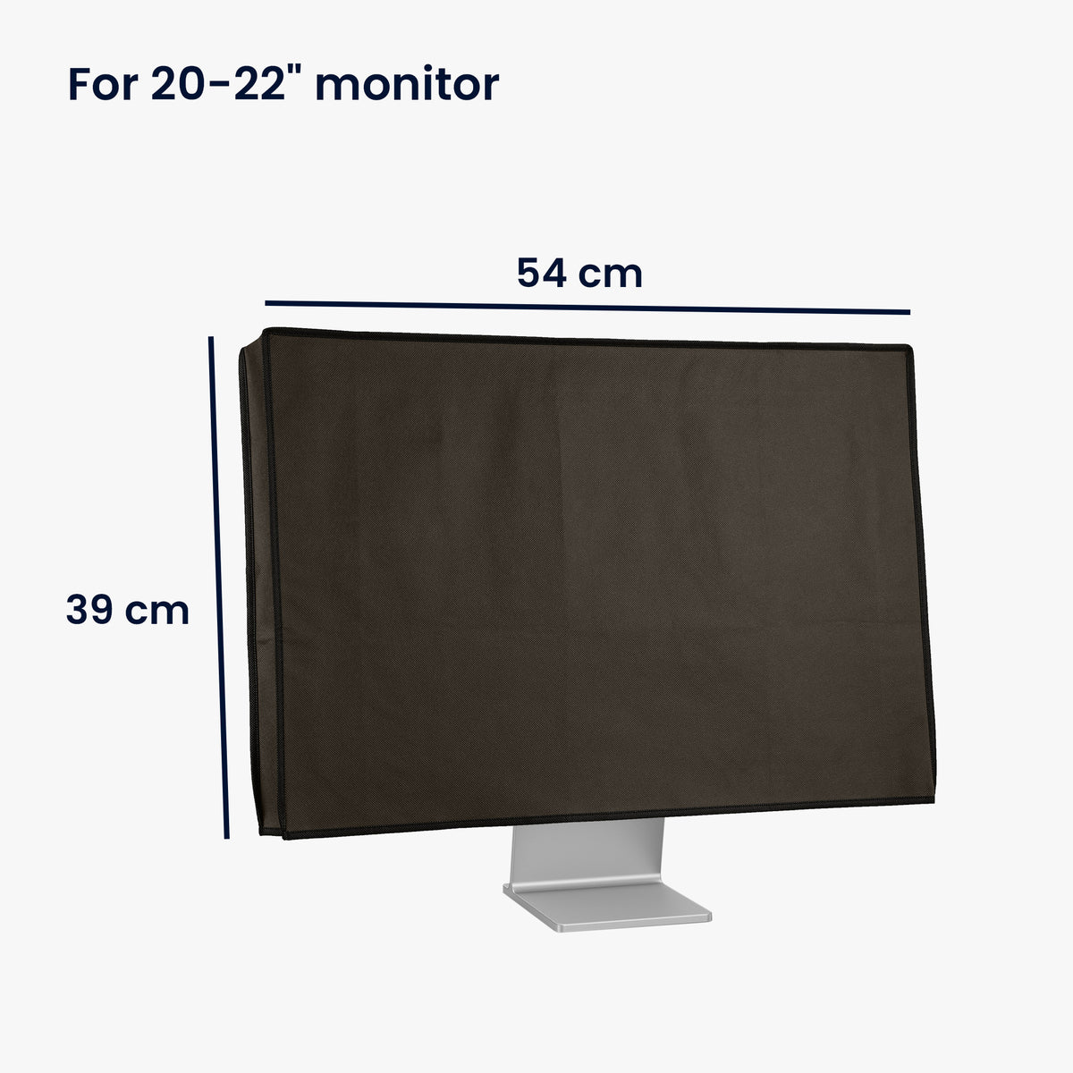 kwmobile Monitor Cover compatible with 20-22" Monitor - PC Display Dust Cover - Computer Screen Case