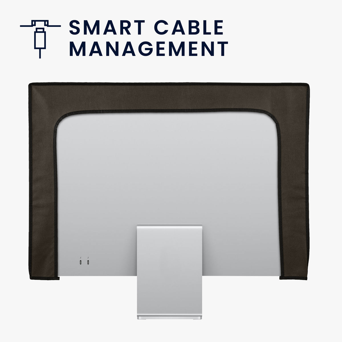 kwmobile Monitor Cover compatible with 20-22" Monitor - PC Display Dust Cover - Computer Screen Case