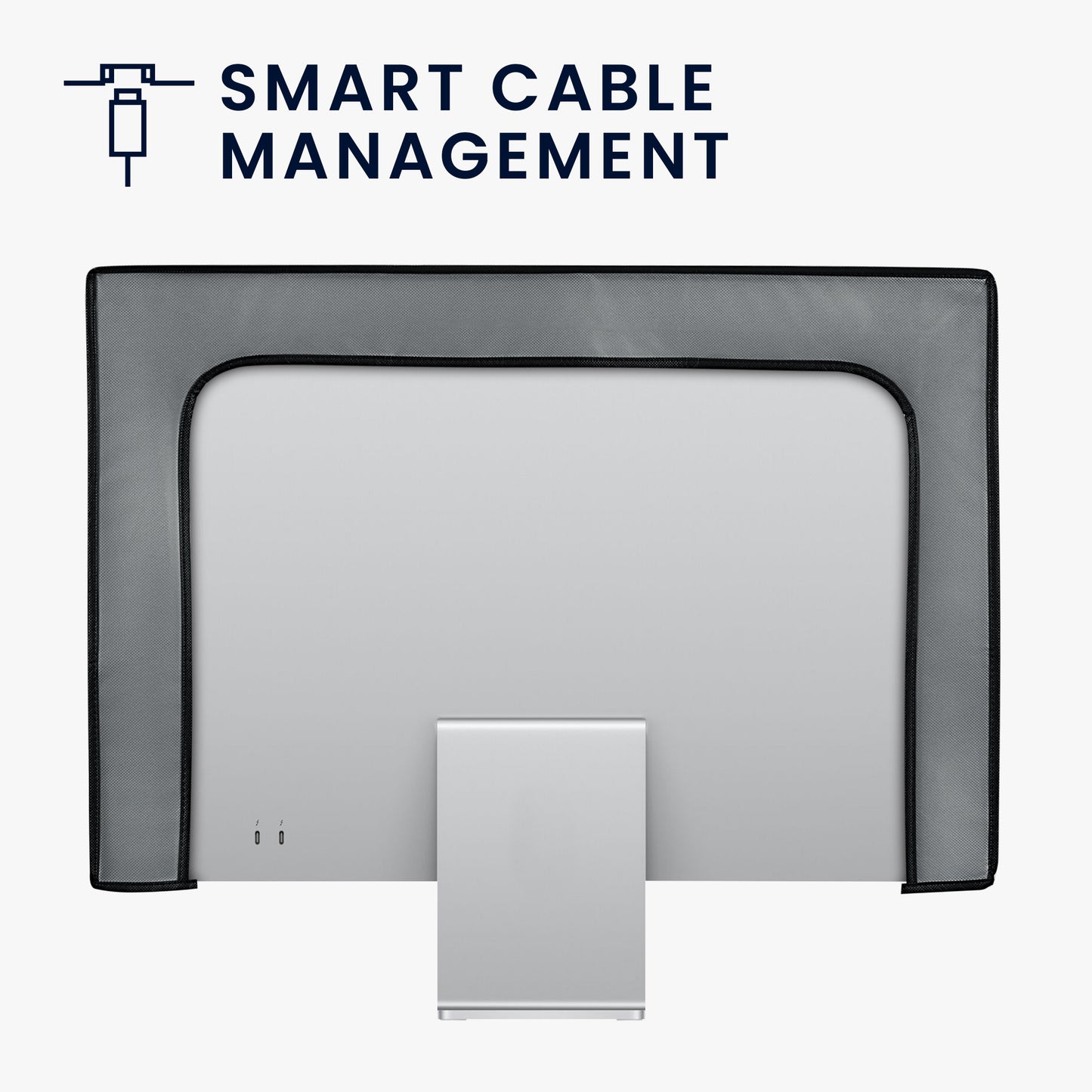 kwmobile Monitor Cover compatible with 20-22" Monitor - PC Display Dust Cover - Computer Screen Case