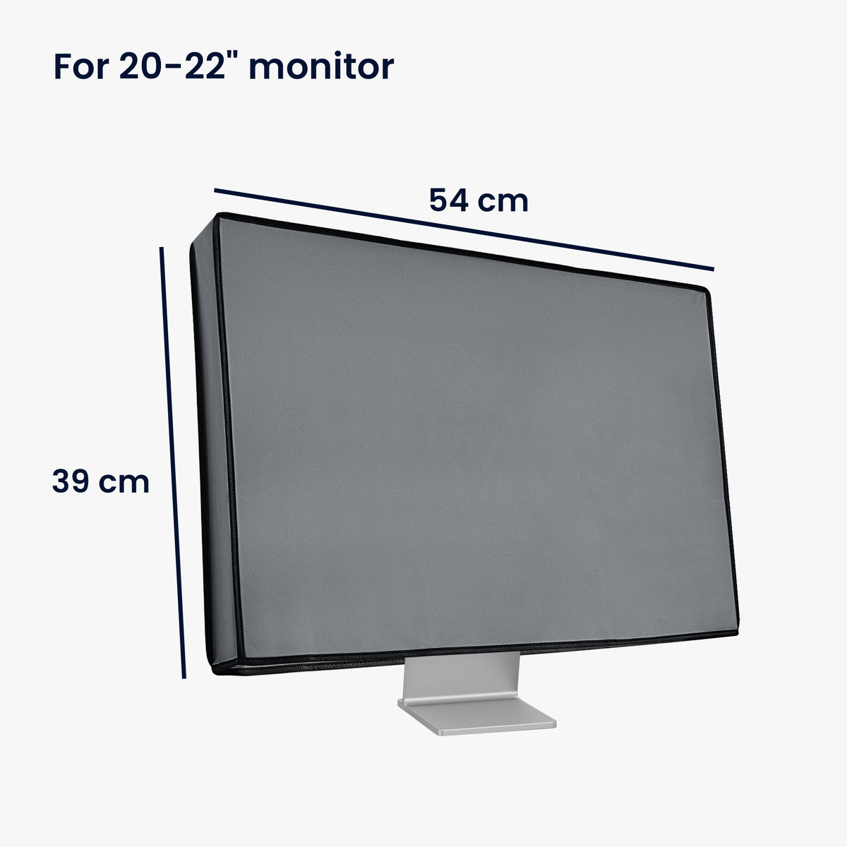 kwmobile Monitor Cover compatible with 20-22" Monitor - PC Display Dust Cover - Computer Screen Case