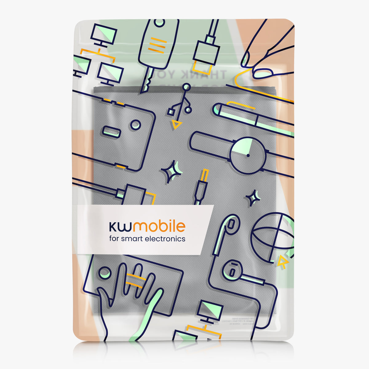 kwmobile Monitor Cover compatible with 20-22" Monitor - PC Display Dust Cover - Computer Screen Case