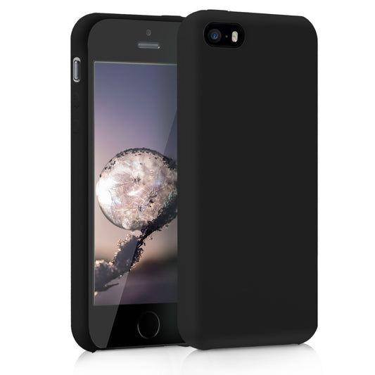 kwmobile Case for Apple iPhone SE (1st Gen 2016) / iPhone 5 / iPhone 5S - Silicone Case - Wireless Charging - Protective Cover
