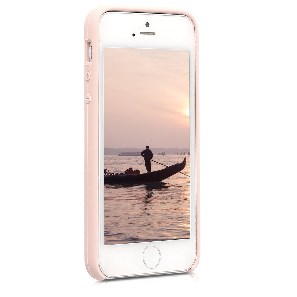kwmobile Case for Apple iPhone SE (1st Gen 2016) / iPhone 5 / iPhone 5S - Silicone Case - Wireless Charging - Protective Cover