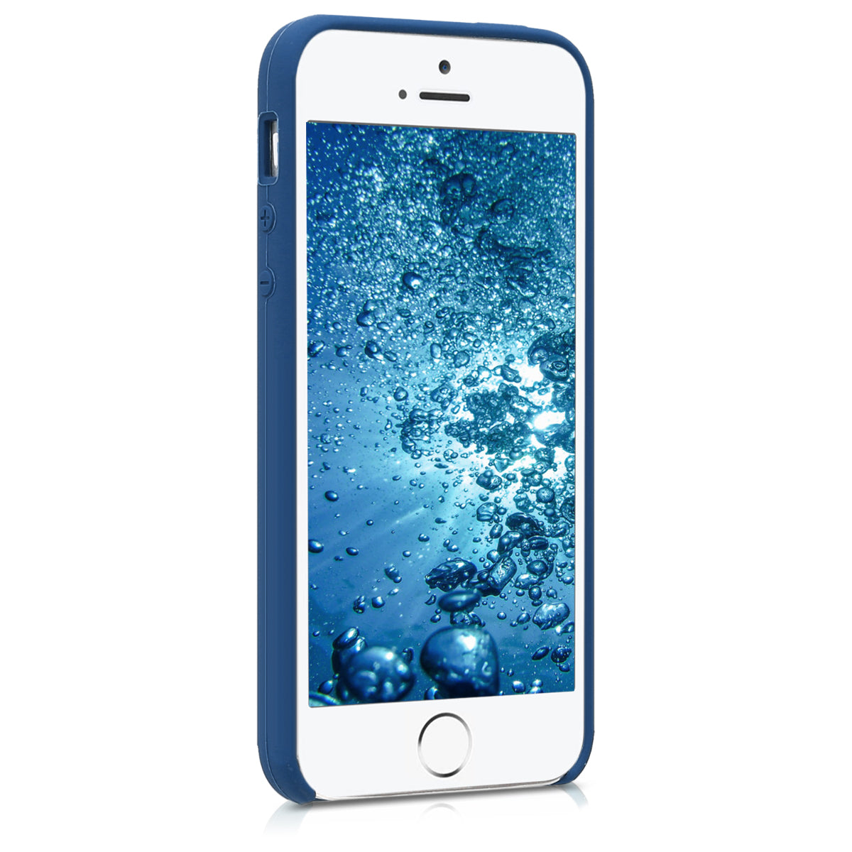 kwmobile Case for Apple iPhone SE (1st Gen 2016) / iPhone 5 / iPhone 5S - Silicone Case - Wireless Charging - Protective Cover