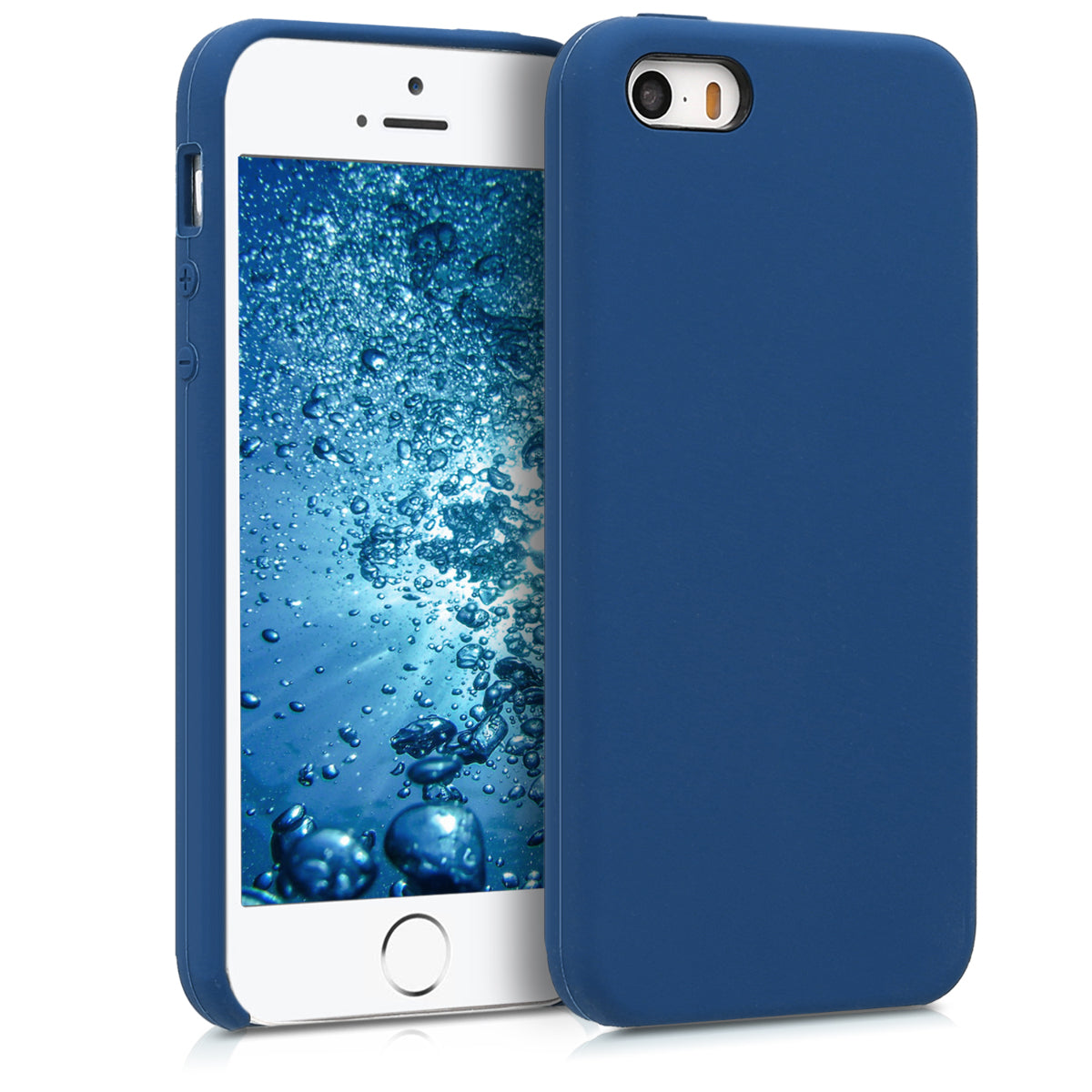 kwmobile Case for Apple iPhone SE (1st Gen 2016) / iPhone 5 / iPhone 5S - Silicone Case - Wireless Charging - Protective Cover