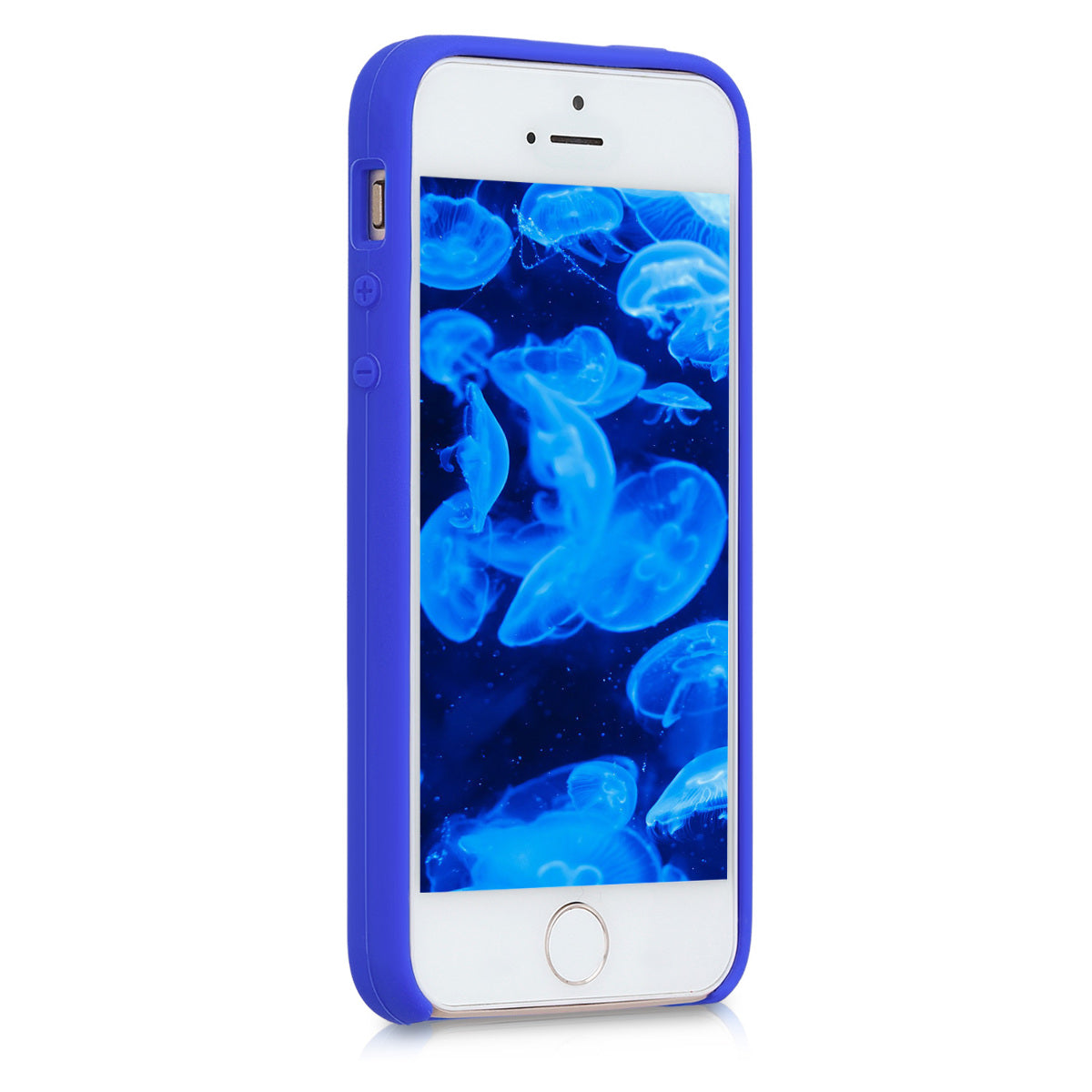 kwmobile Case for Apple iPhone SE (1st Gen 2016) / iPhone 5 / iPhone 5S - Silicone Case - Wireless Charging - Protective Cover
