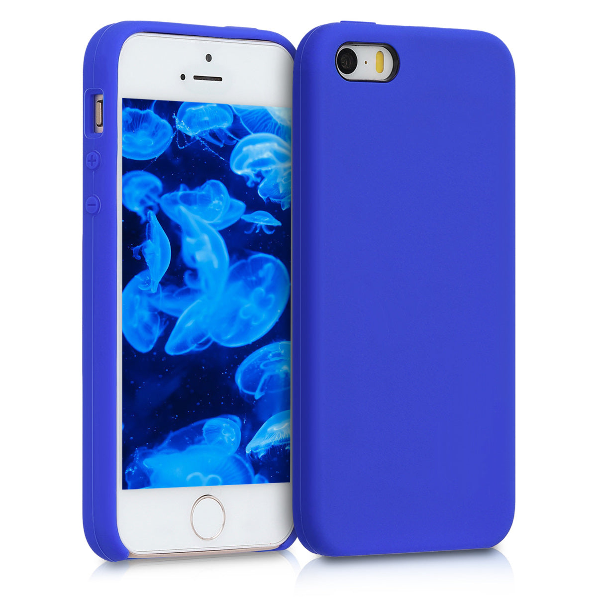 kwmobile Case for Apple iPhone SE (1st Gen 2016) / iPhone 5 / iPhone 5S - Silicone Case - Wireless Charging - Protective Cover