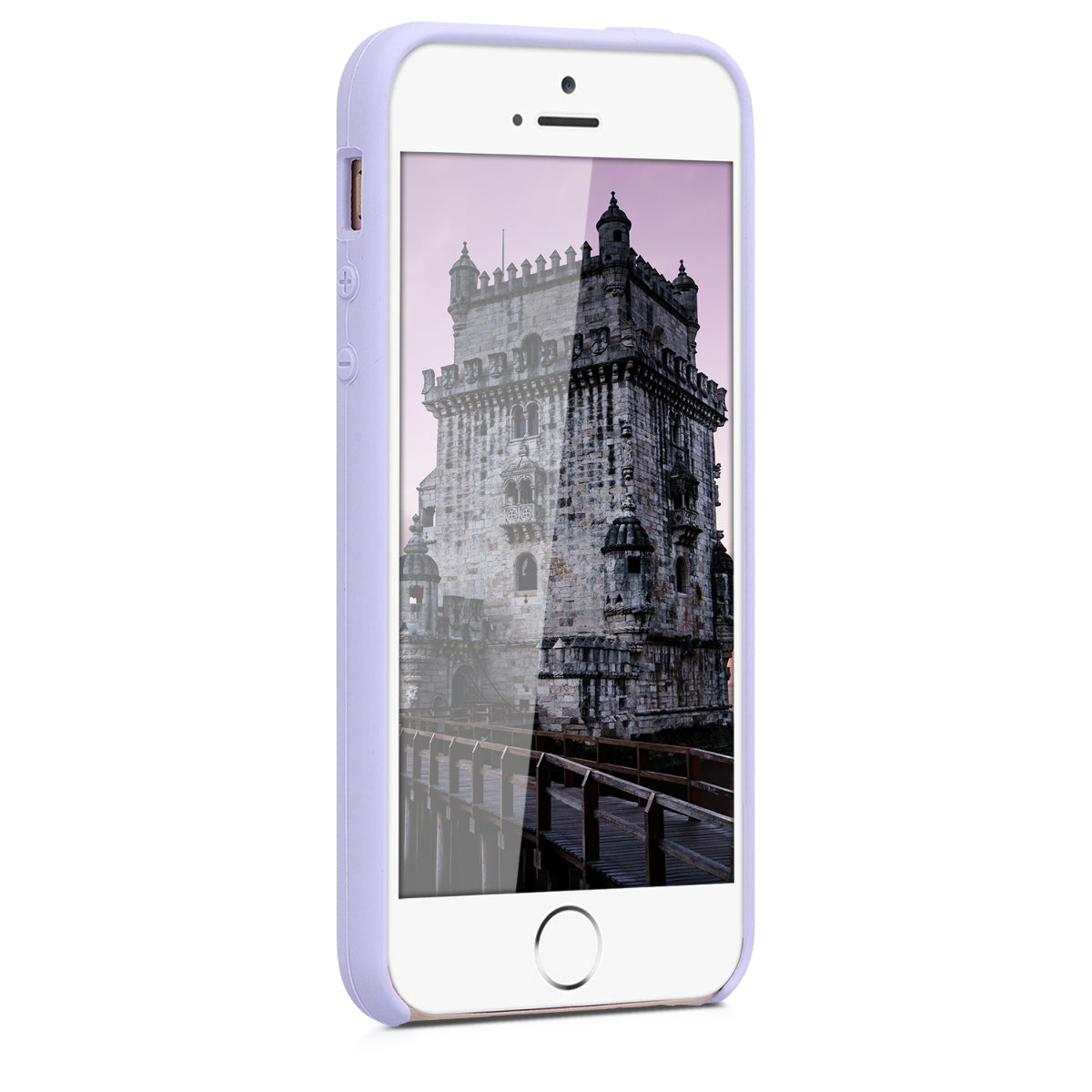 kwmobile Case for Apple iPhone SE (1st Gen 2016) / iPhone 5 / iPhone 5S - Silicone Case - Wireless Charging - Protective Cover