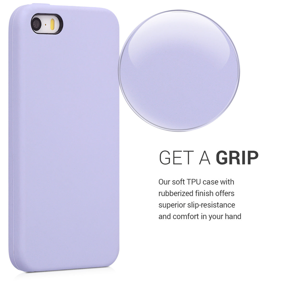 kwmobile Case for Apple iPhone SE (1st Gen 2016) / iPhone 5 / iPhone 5S - Silicone Case - Wireless Charging - Protective Cover