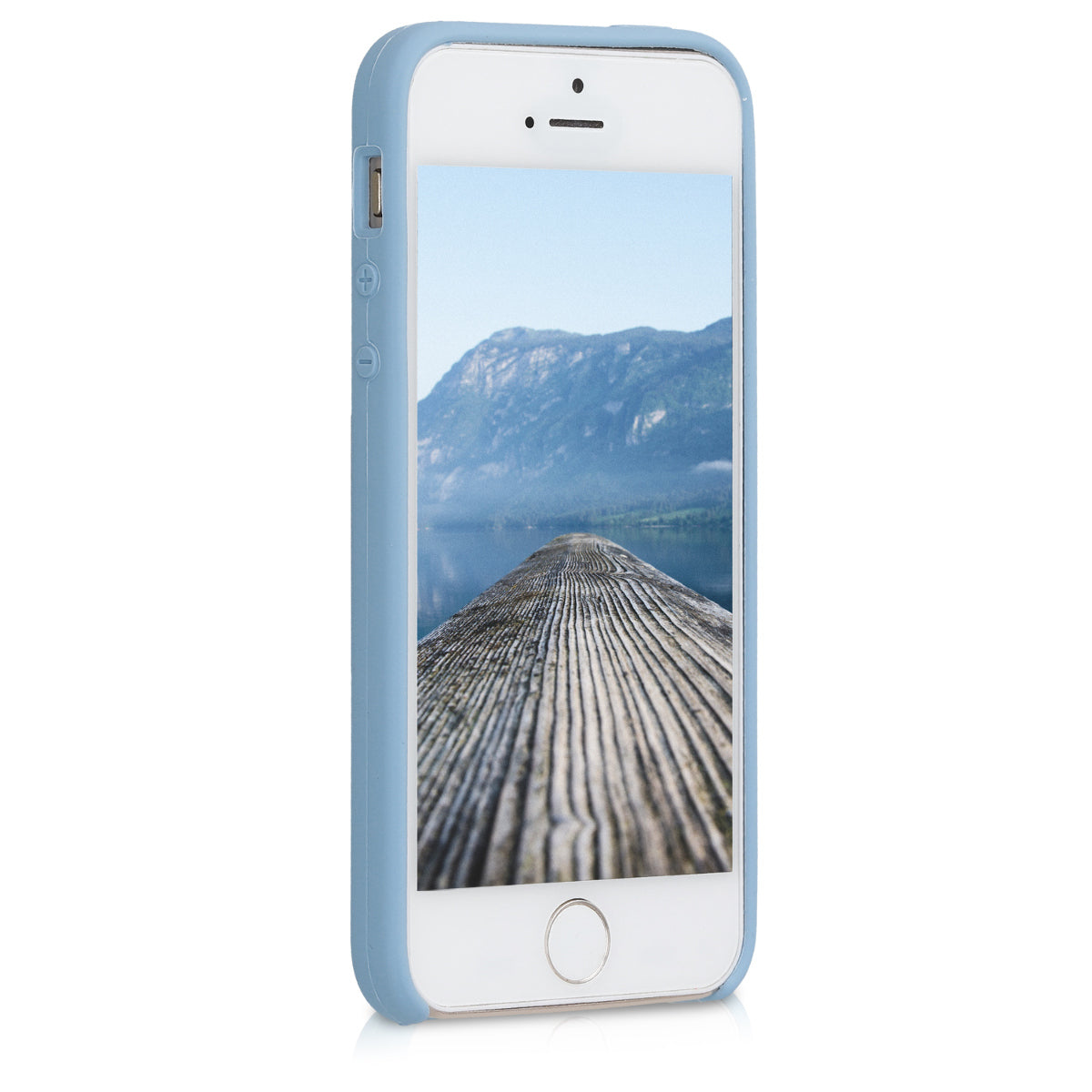 kwmobile Case for Apple iPhone SE (1st Gen 2016) / iPhone 5 / iPhone 5S - Silicone Case - Wireless Charging - Protective Cover