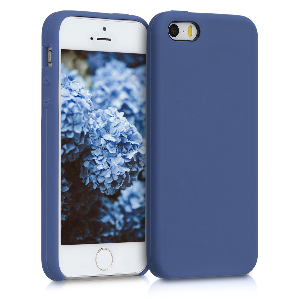 kwmobile Case for Apple iPhone SE (1st Gen 2016) / iPhone 5 / iPhone 5S - Silicone Case - Wireless Charging - Protective Cover