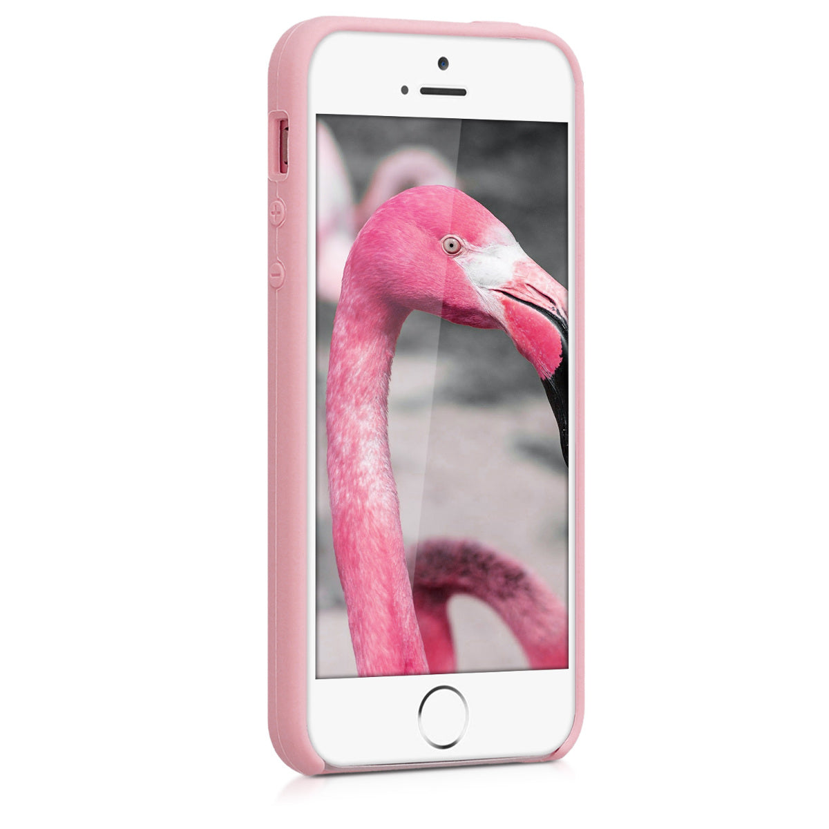 kwmobile Case for Apple iPhone SE (1st Gen 2016) / iPhone 5 / iPhone 5S - Silicone Case - Wireless Charging - Protective Cover