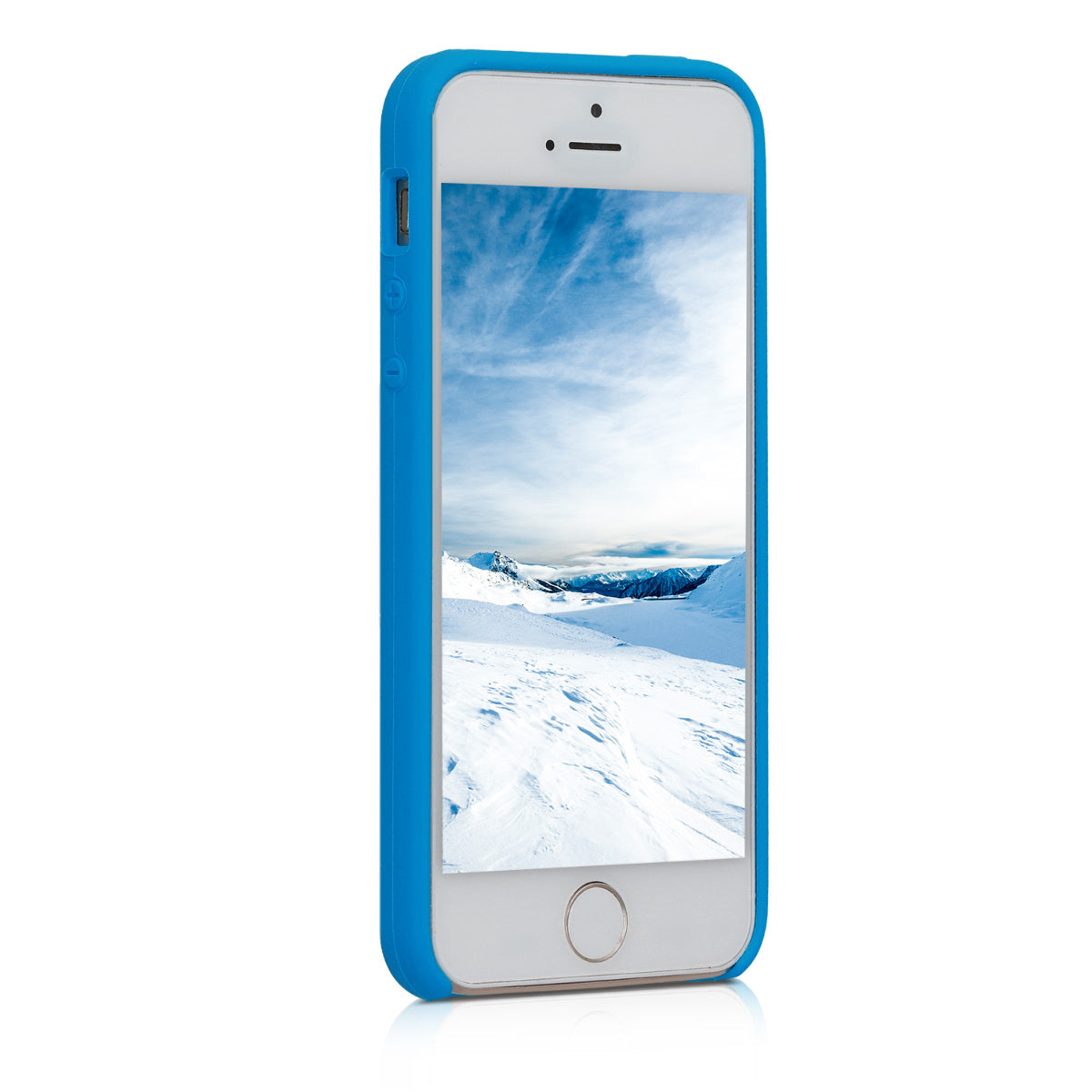 kwmobile Case for Apple iPhone SE (1st Gen 2016) / iPhone 5 / iPhone 5S - Silicone Case - Wireless Charging - Protective Cover