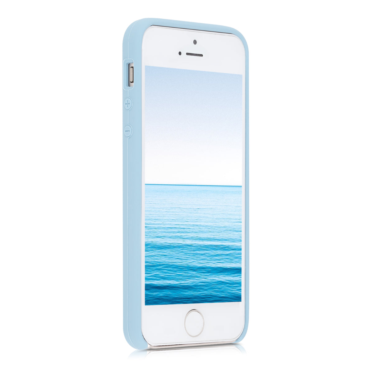 kwmobile Case for Apple iPhone SE (1st Gen 2016) / iPhone 5 / iPhone 5S - Silicone Case - Wireless Charging - Protective Cover