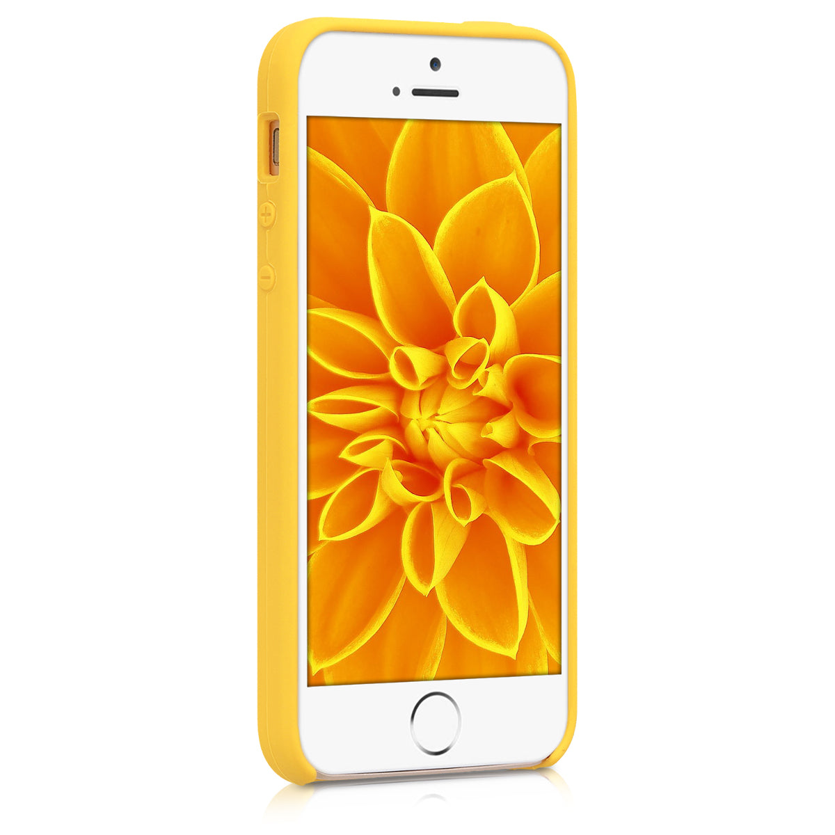 kwmobile Case for Apple iPhone SE (1st Gen 2016) / iPhone 5 / iPhone 5S - Silicone Case - Wireless Charging - Protective Cover