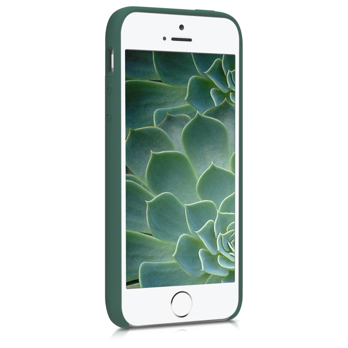 kwmobile Case for Apple iPhone SE (1st Gen 2016) / iPhone 5 / iPhone 5S - Silicone Case - Wireless Charging - Protective Cover