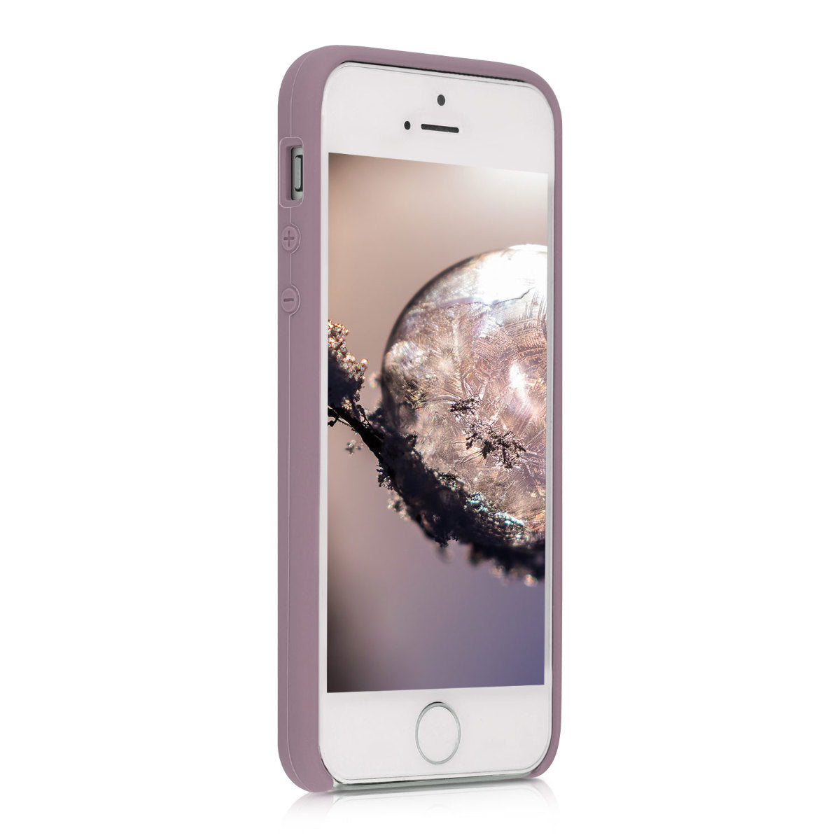kwmobile Case for Apple iPhone SE (1st Gen 2016) / iPhone 5 / iPhone 5S - Silicone Case - Wireless Charging - Protective Cover