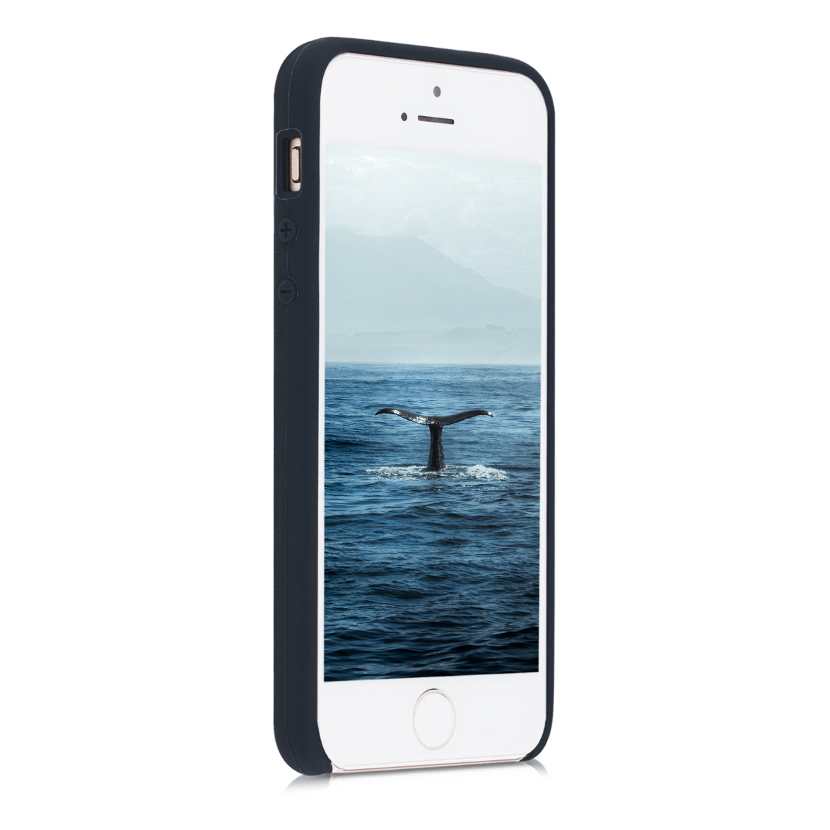 kwmobile Case for Apple iPhone SE (1st Gen 2016) / iPhone 5 / iPhone 5S - Silicone Case - Wireless Charging - Protective Cover