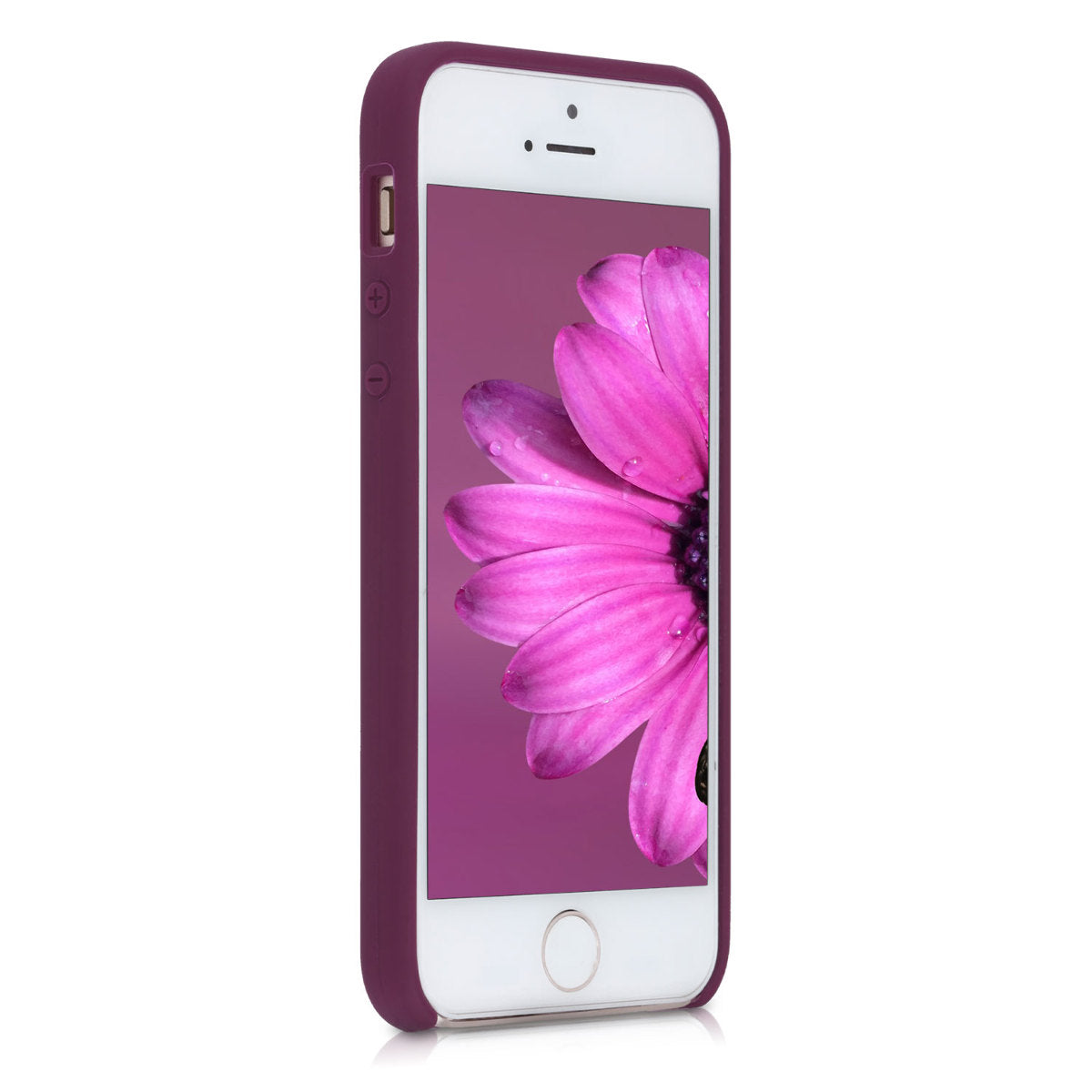 kwmobile Case for Apple iPhone SE (1st Gen 2016) / iPhone 5 / iPhone 5S - Silicone Case - Wireless Charging - Protective Cover