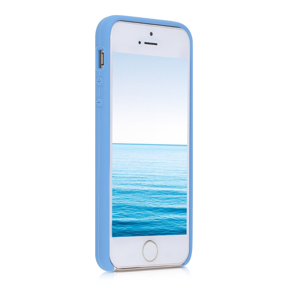 kwmobile Case for Apple iPhone SE (1st Gen 2016) / iPhone 5 / iPhone 5S - Silicone Case - Wireless Charging - Protective Cover