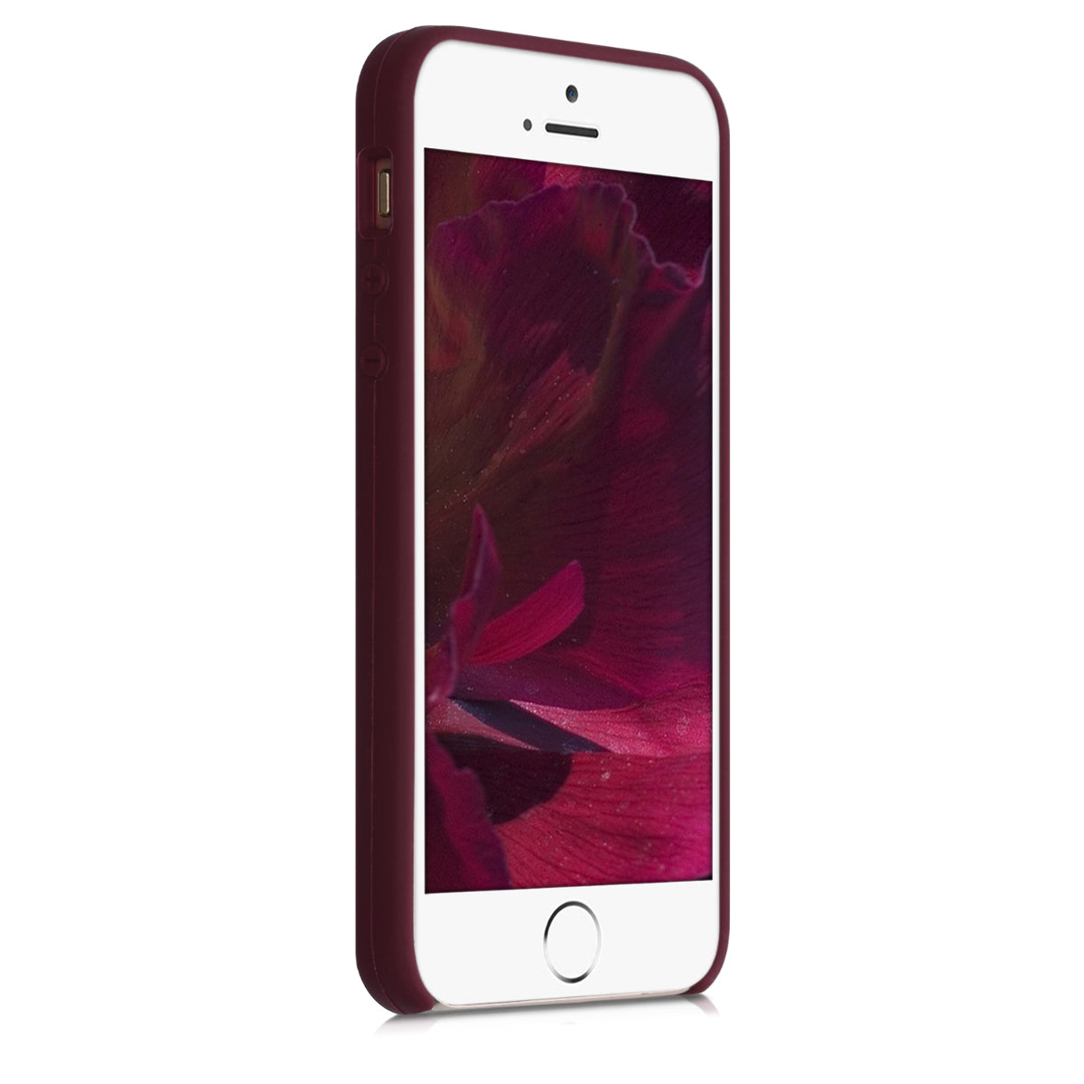 kwmobile Case for Apple iPhone SE (1st Gen 2016) / iPhone 5 / iPhone 5S - Silicone Case - Wireless Charging - Protective Cover