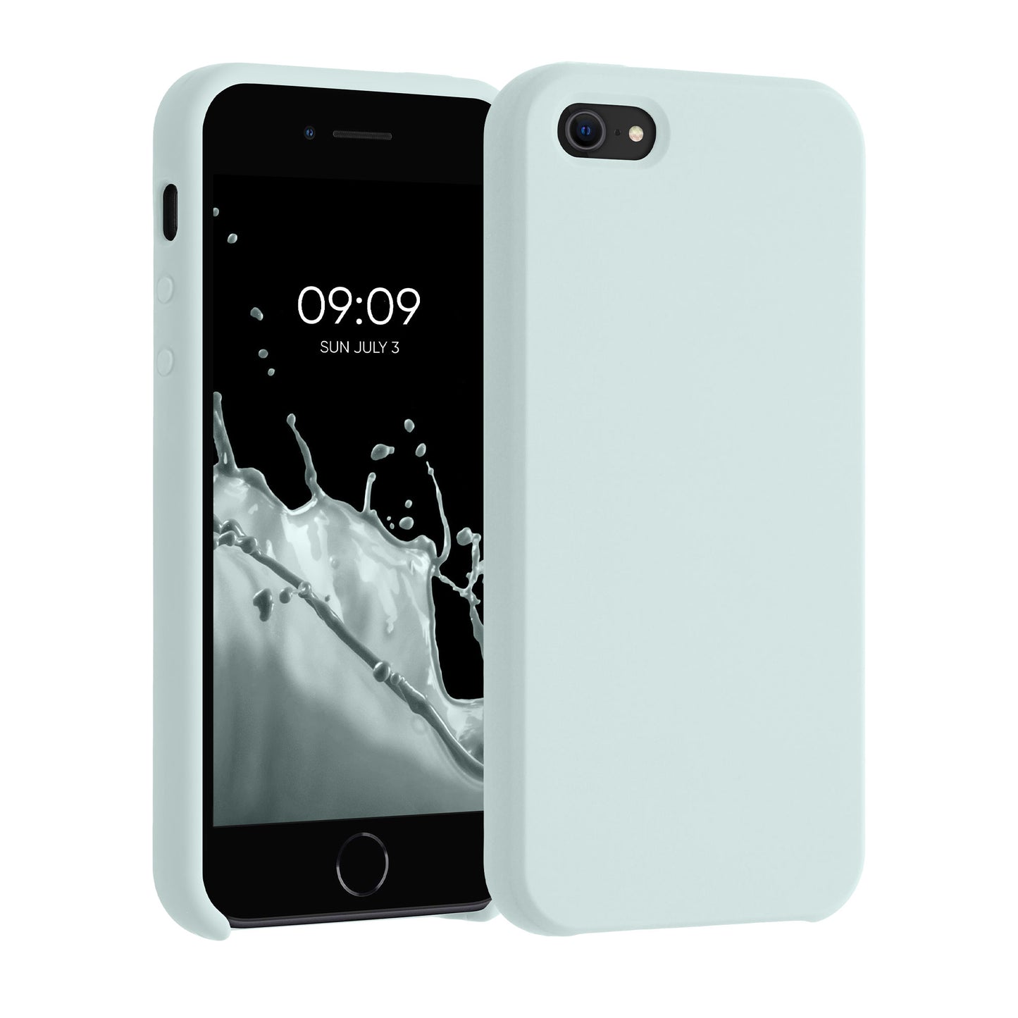 kwmobile Case for Apple iPhone SE (1st Gen 2016) / iPhone 5 / iPhone 5S - Silicone Case - Wireless Charging - Protective Cover