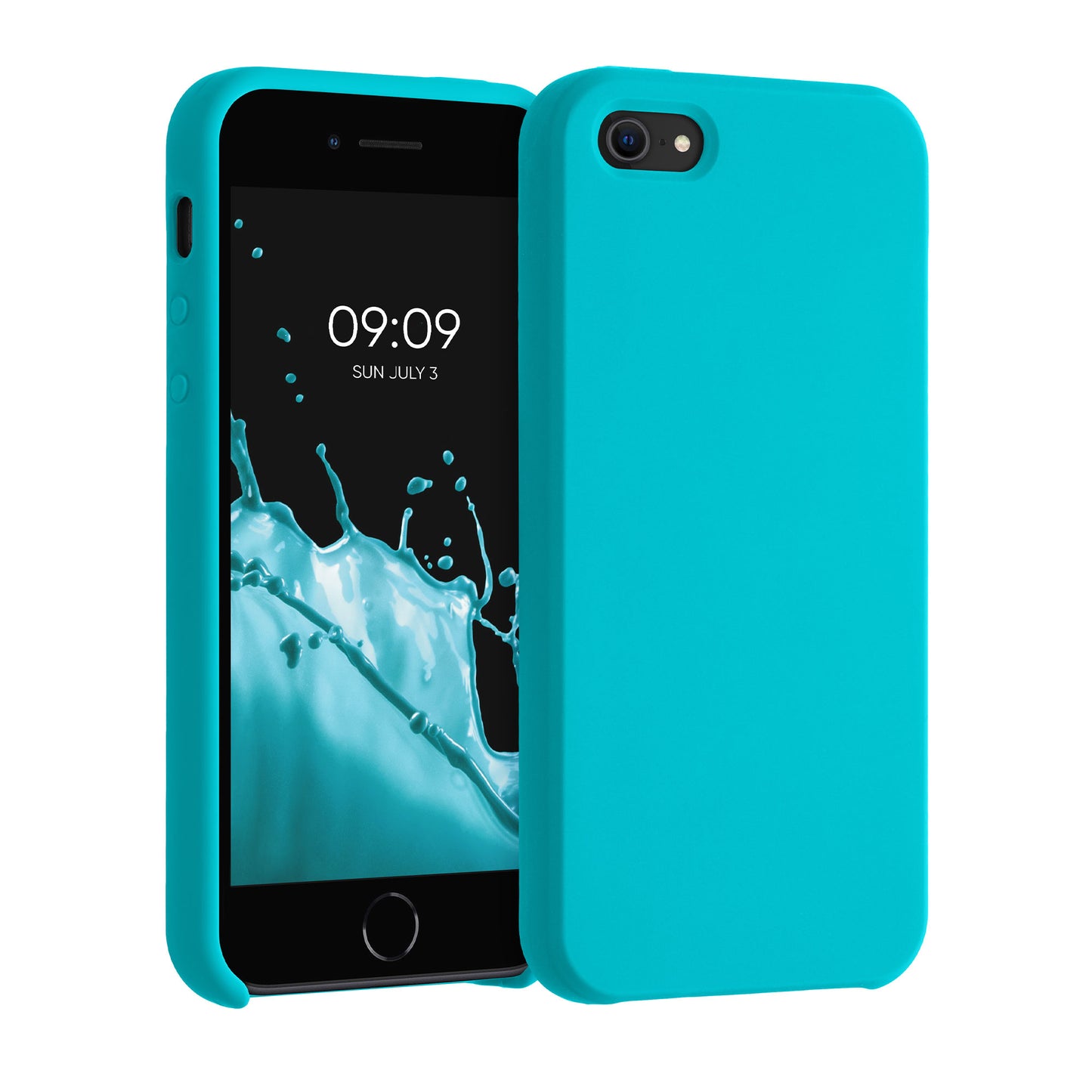 kwmobile Case for Apple iPhone SE (1st Gen 2016) / iPhone 5 / iPhone 5S - Silicone Case - Wireless Charging - Protective Cover