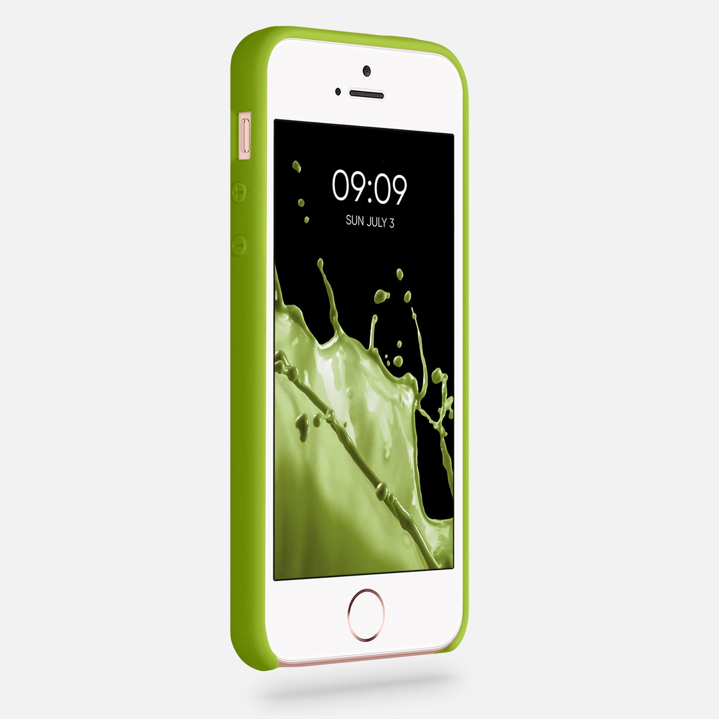 kwmobile Case for Apple iPhone SE (1st Gen 2016) / iPhone 5 / iPhone 5S - Silicone Case - Wireless Charging - Protective Cover