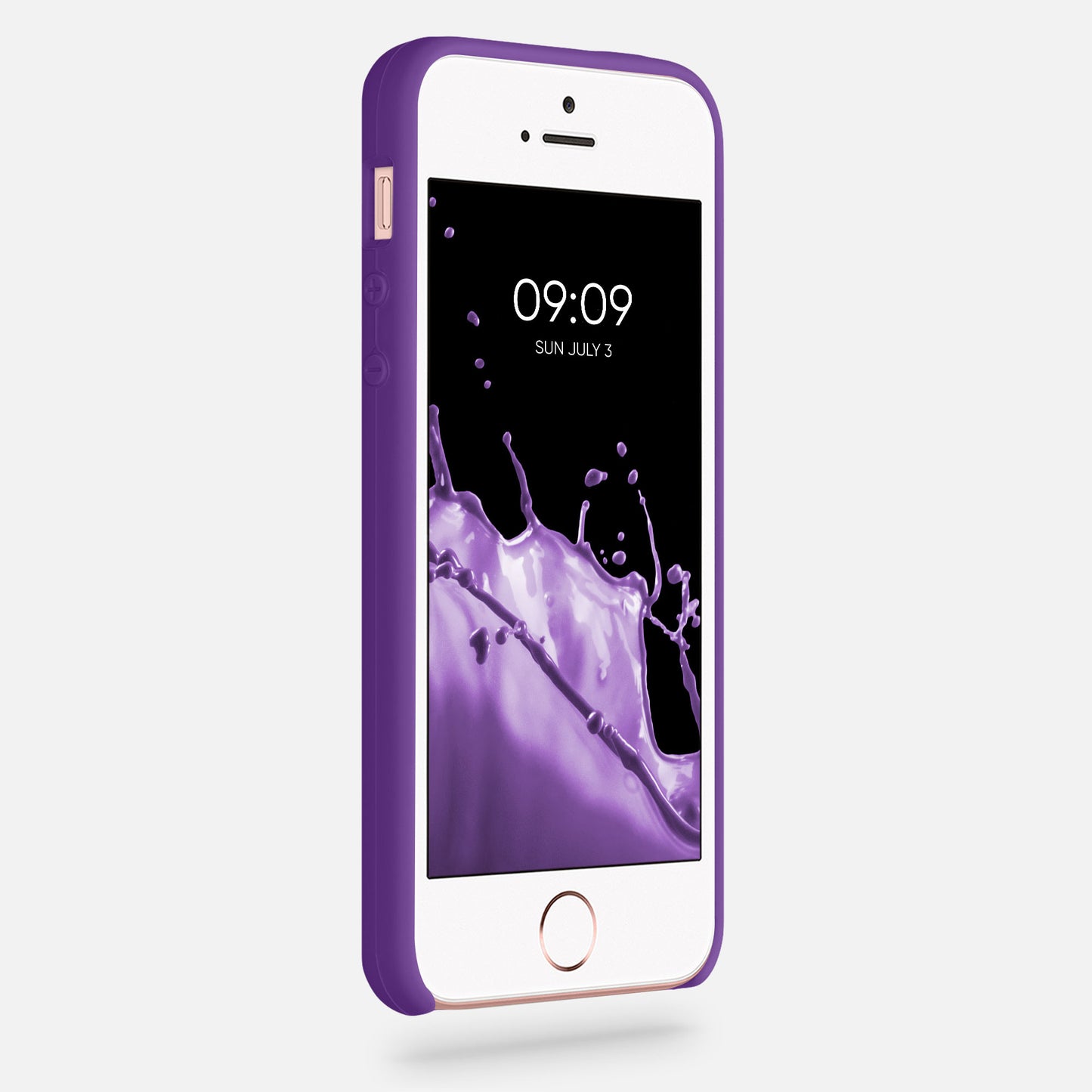 kwmobile Case for Apple iPhone SE (1st Gen 2016) / iPhone 5 / iPhone 5S - Silicone Case - Wireless Charging - Protective Cover