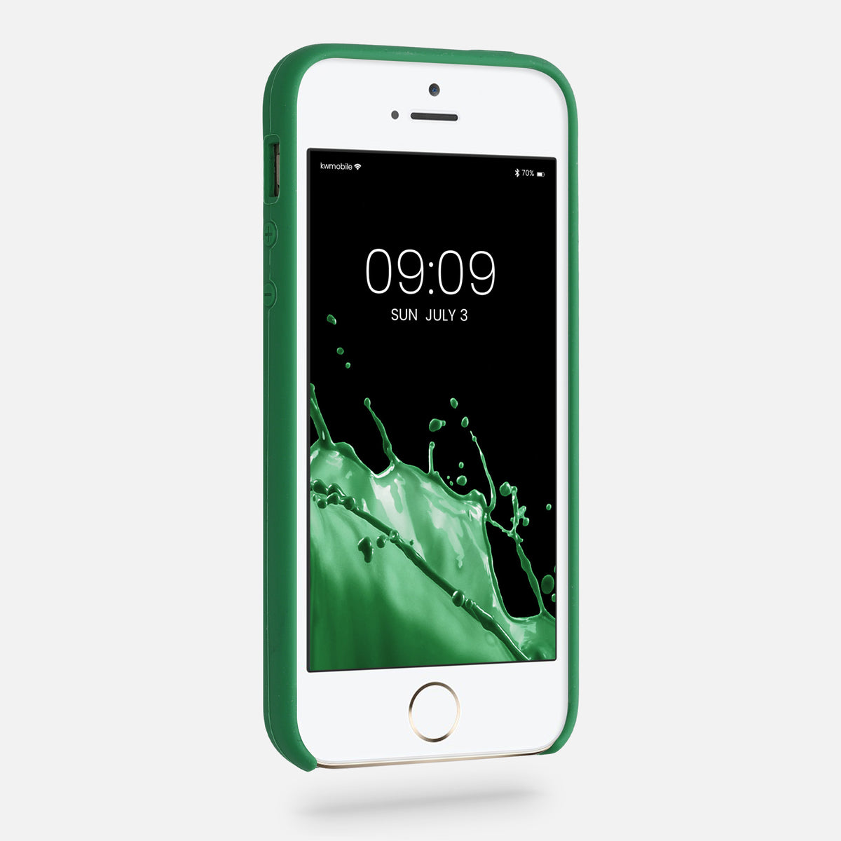 kwmobile Case for Apple iPhone SE (1st Gen 2016) / iPhone 5 / iPhone 5S - Silicone Case - Wireless Charging - Protective Cover