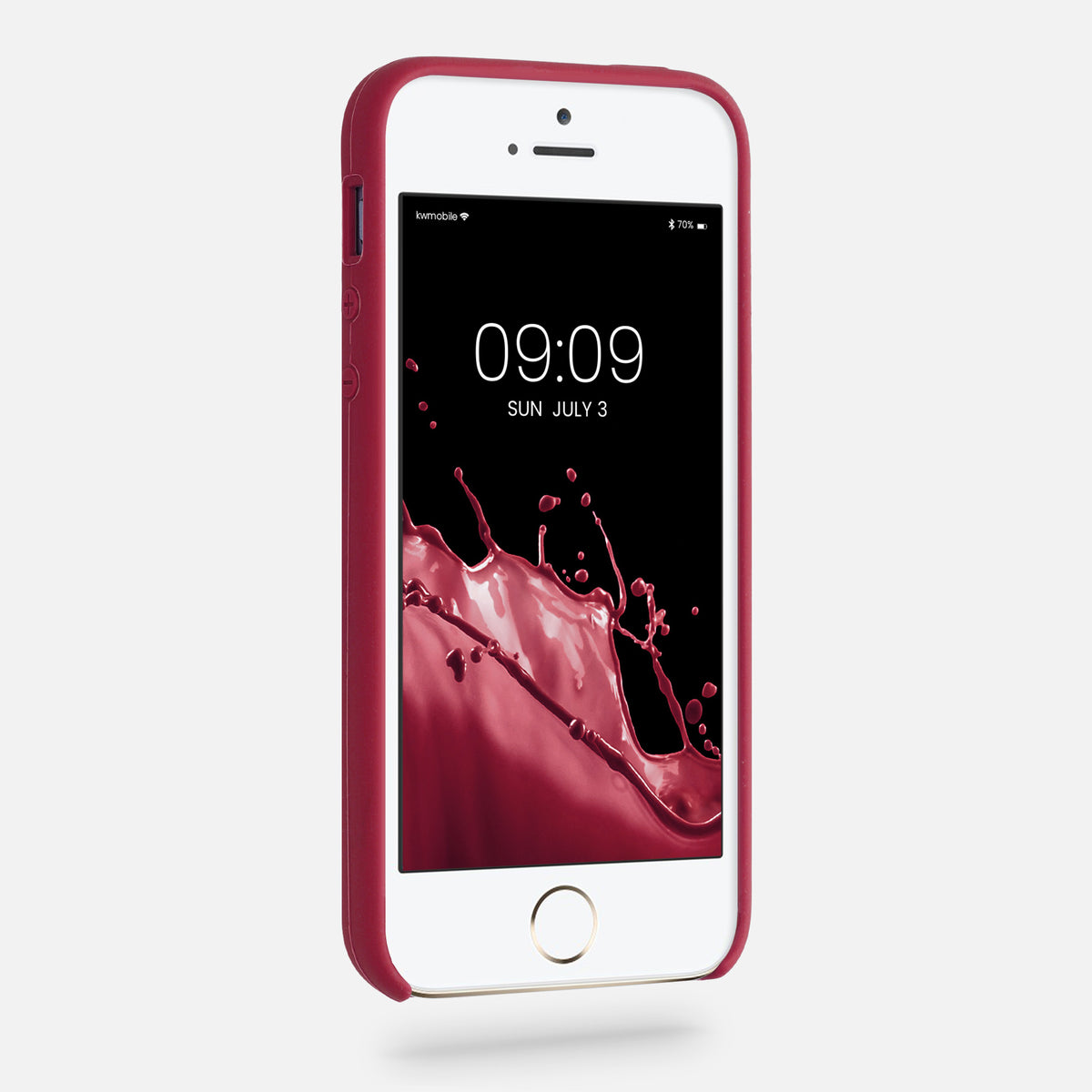 kwmobile Case for Apple iPhone SE (1st Gen 2016) / iPhone 5 / iPhone 5S - Silicone Case - Wireless Charging - Protective Cover