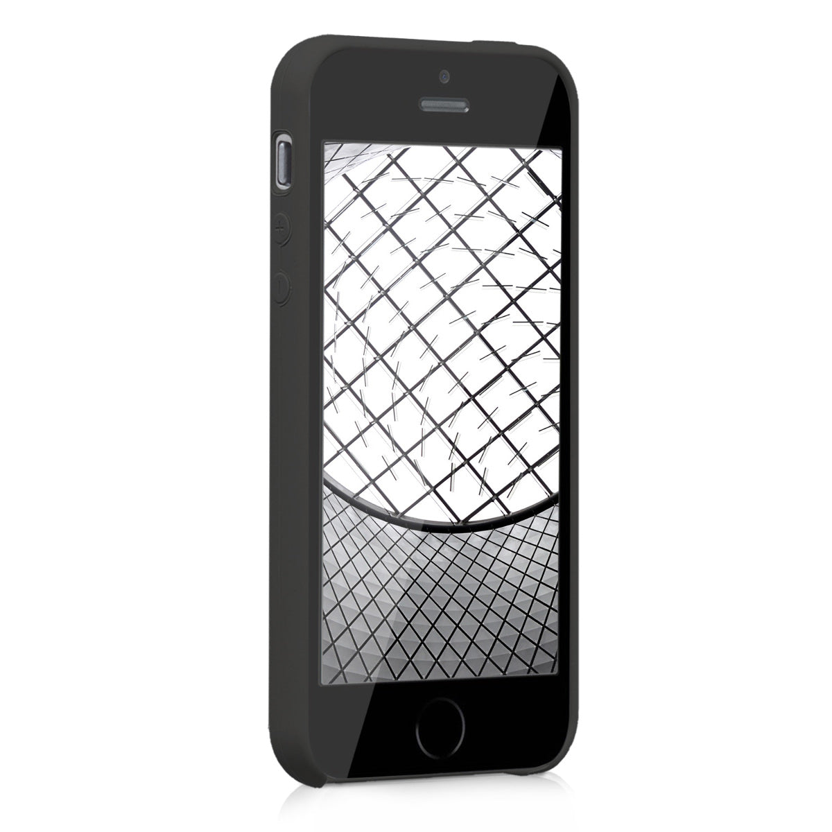 kwmobile Case for Apple iPhone SE (1st Gen 2016) / iPhone 5 / iPhone 5S - Silicone Case - Wireless Charging - Protective Cover