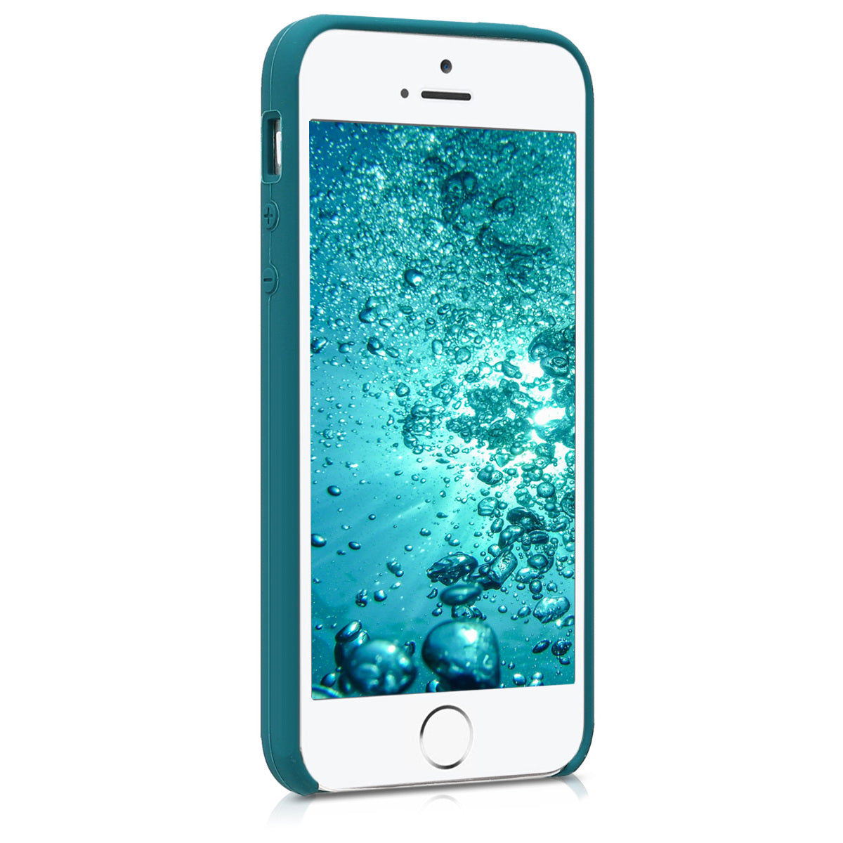 kwmobile Case for Apple iPhone SE (1st Gen 2016) / iPhone 5 / iPhone 5S - Silicone Case - Wireless Charging - Protective Cover