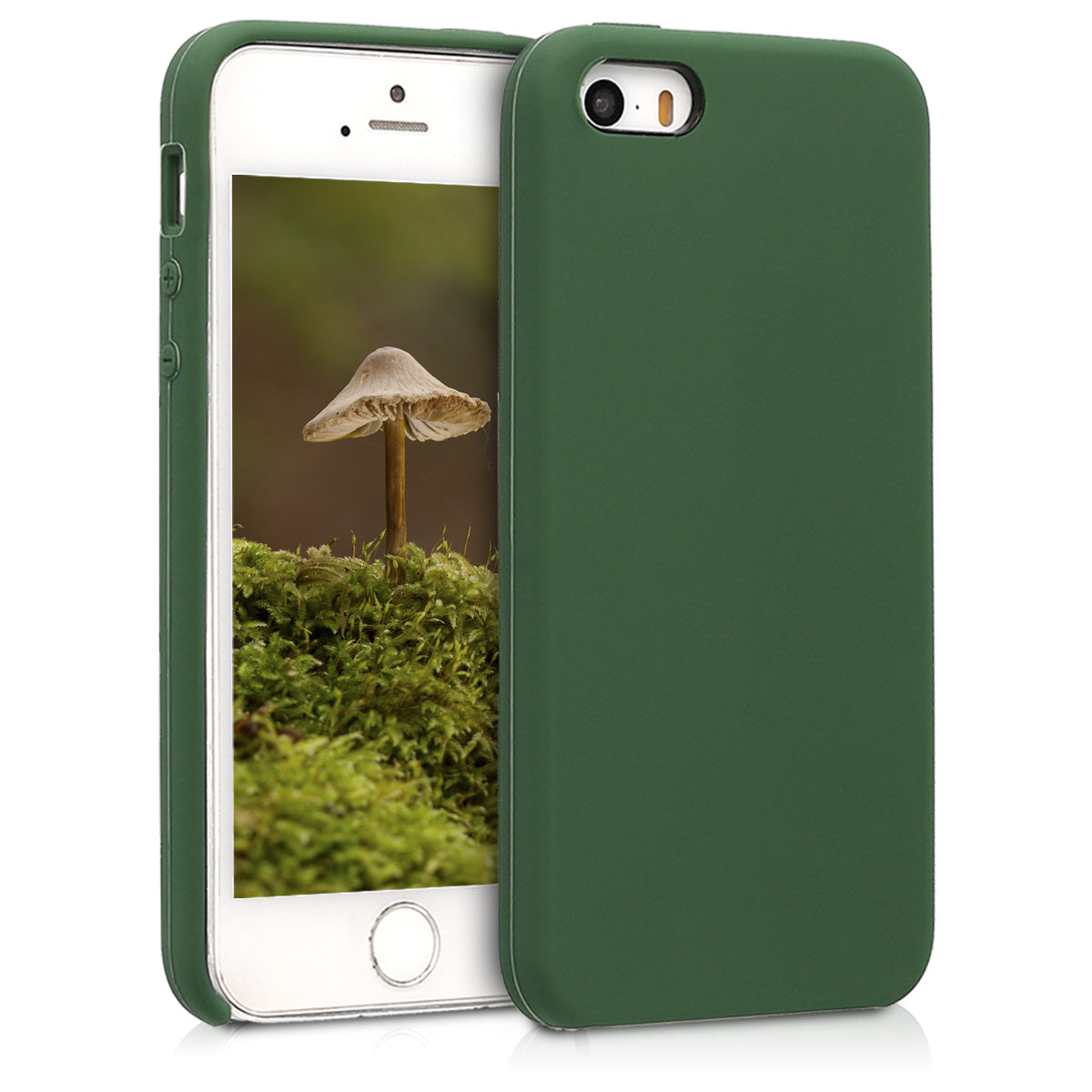 kwmobile Case for Apple iPhone SE (1st Gen 2016) / iPhone 5 / iPhone 5S - Silicone Case - Wireless Charging - Protective Cover